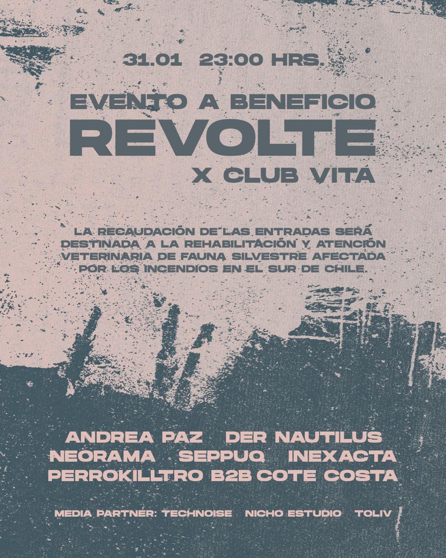Imagen del evento: Revolte x club Vita (Evento Beneficio)