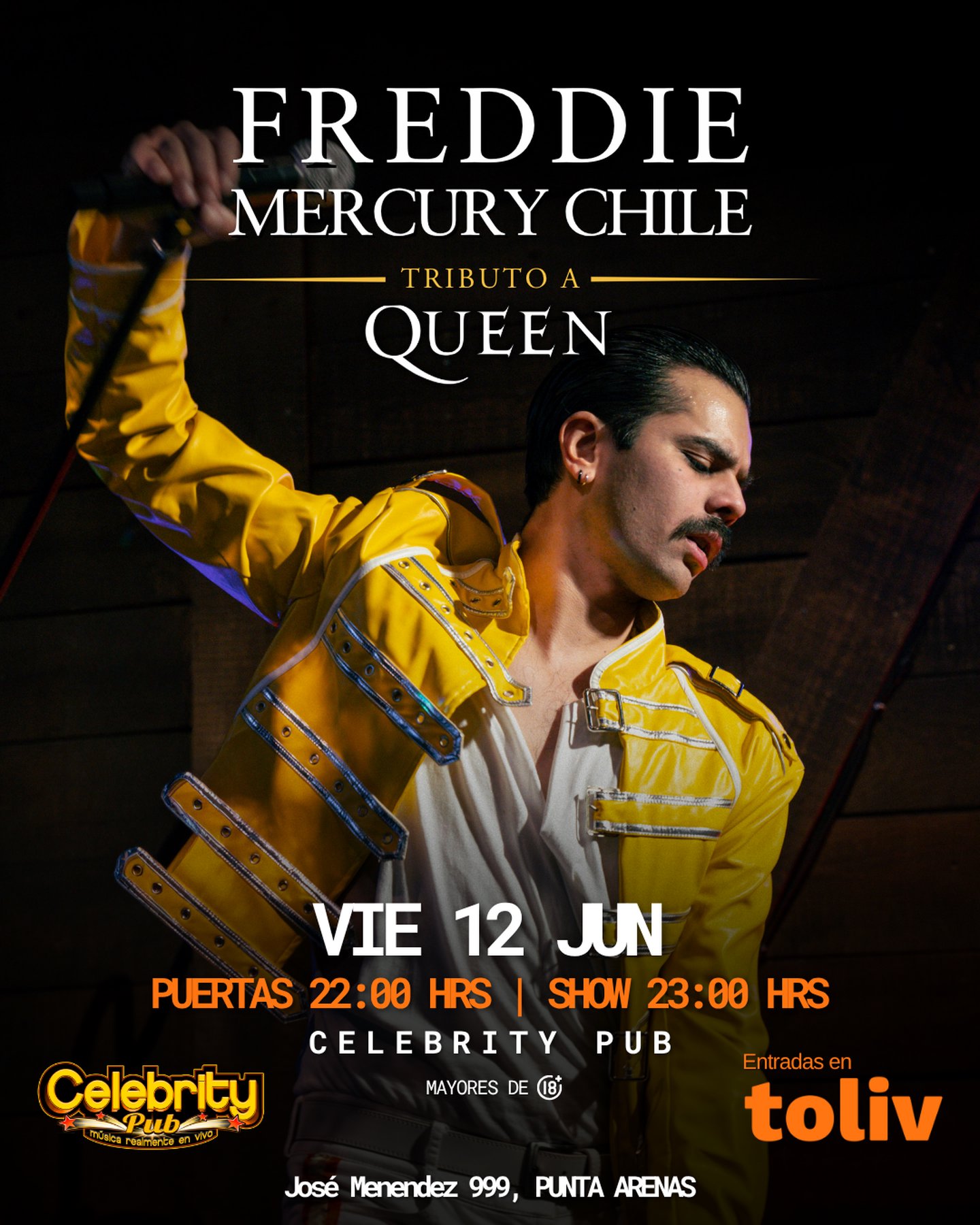 FREDDIE MERCURY CHILE EN PUNTA ARENAS