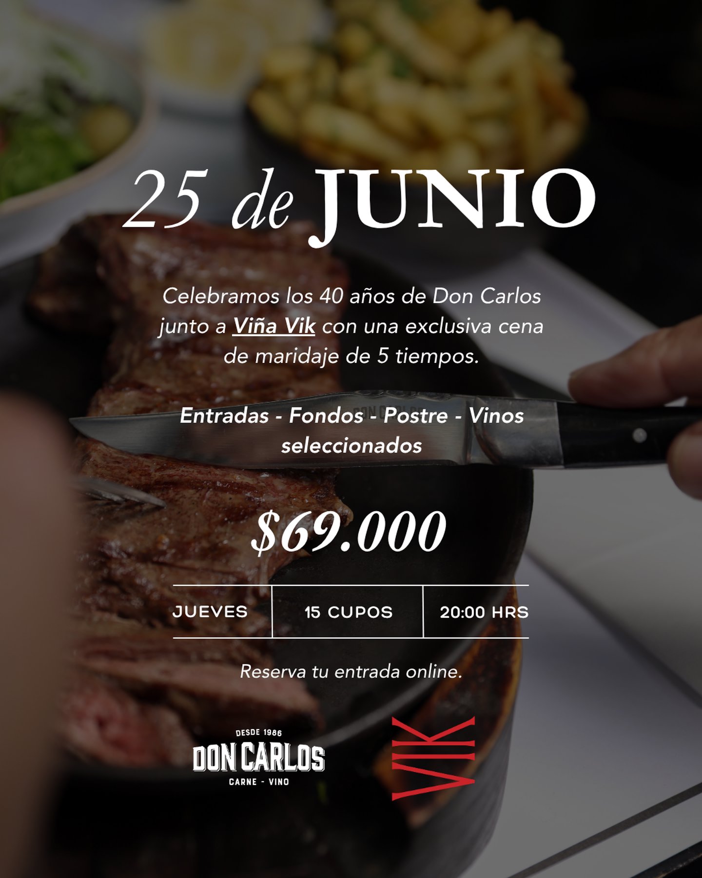 Cena de Maridaje - VIK