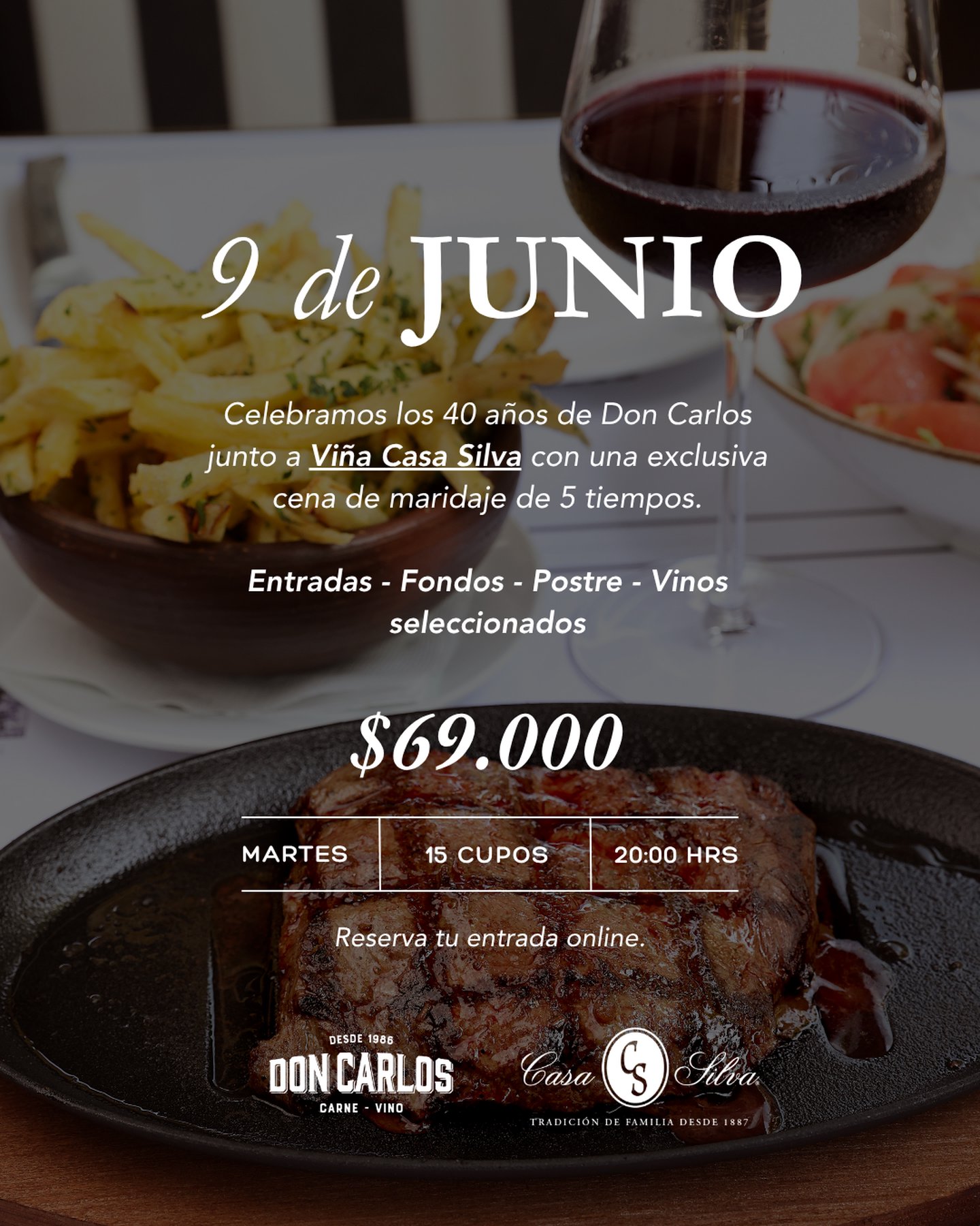 Cena de Maridaje - Casa Silva