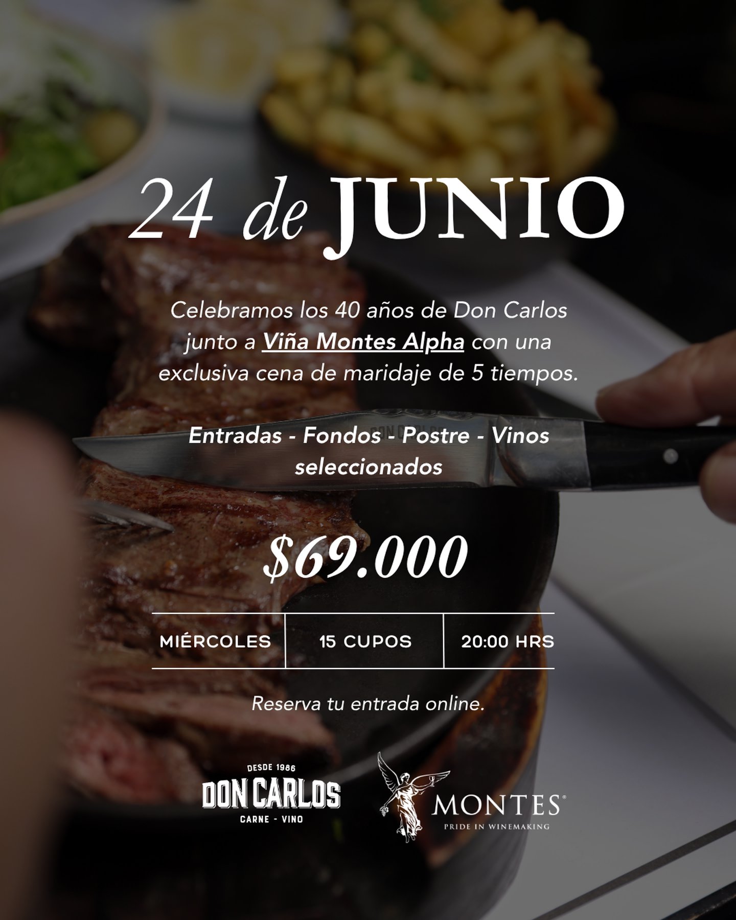 Cena de Maridaje - Montes Alpha