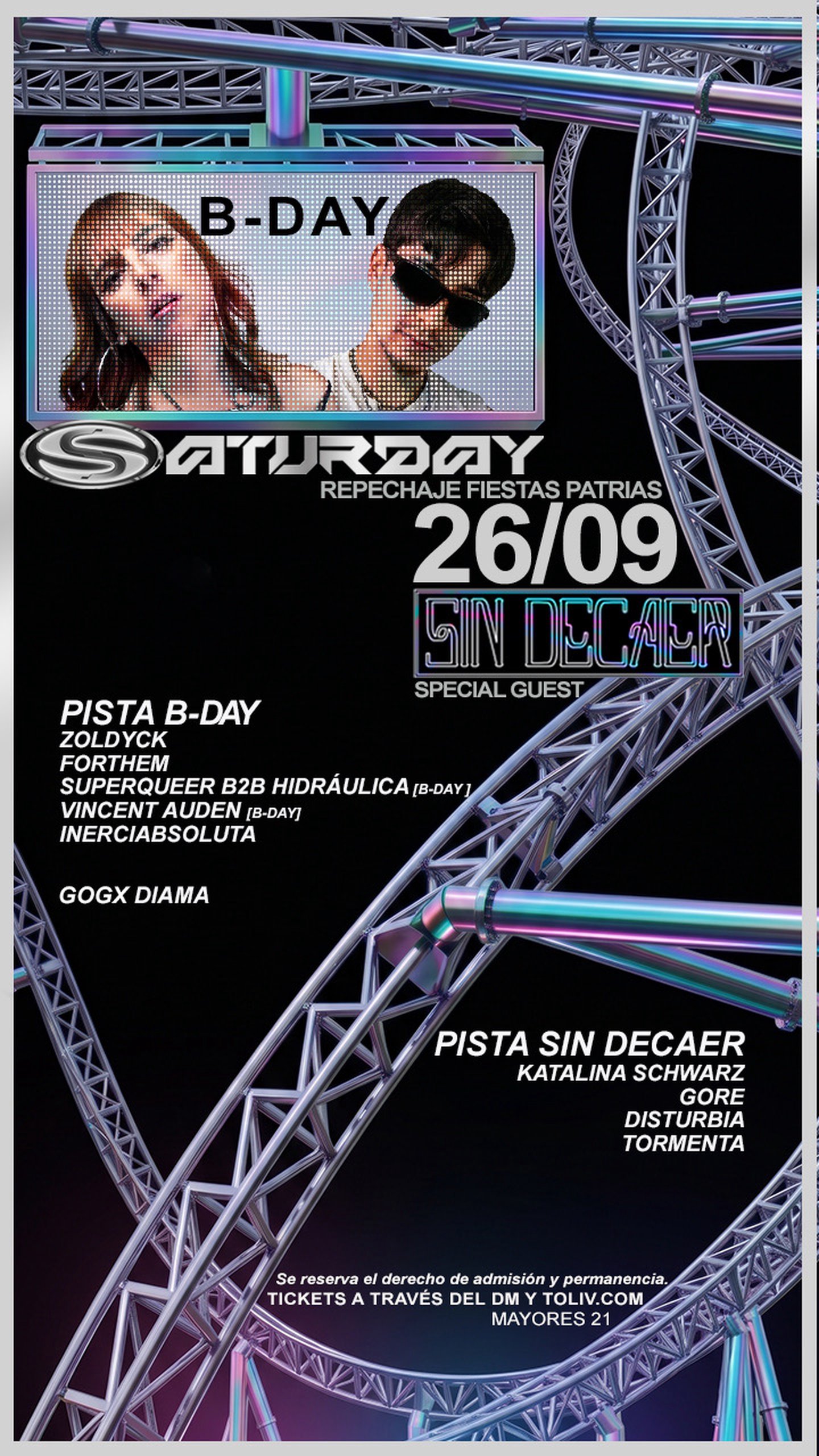 SATURDAY FEAT SIN DECAER