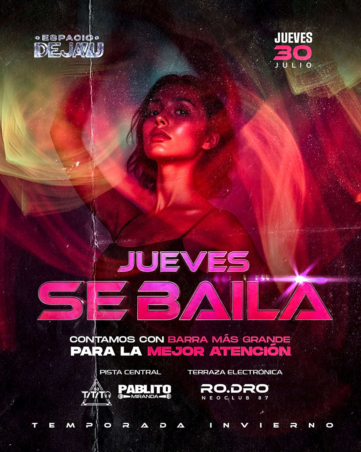 ESPACIO DEJAVU -  JUEVES SE BAILA 👀😎⛄️🎭