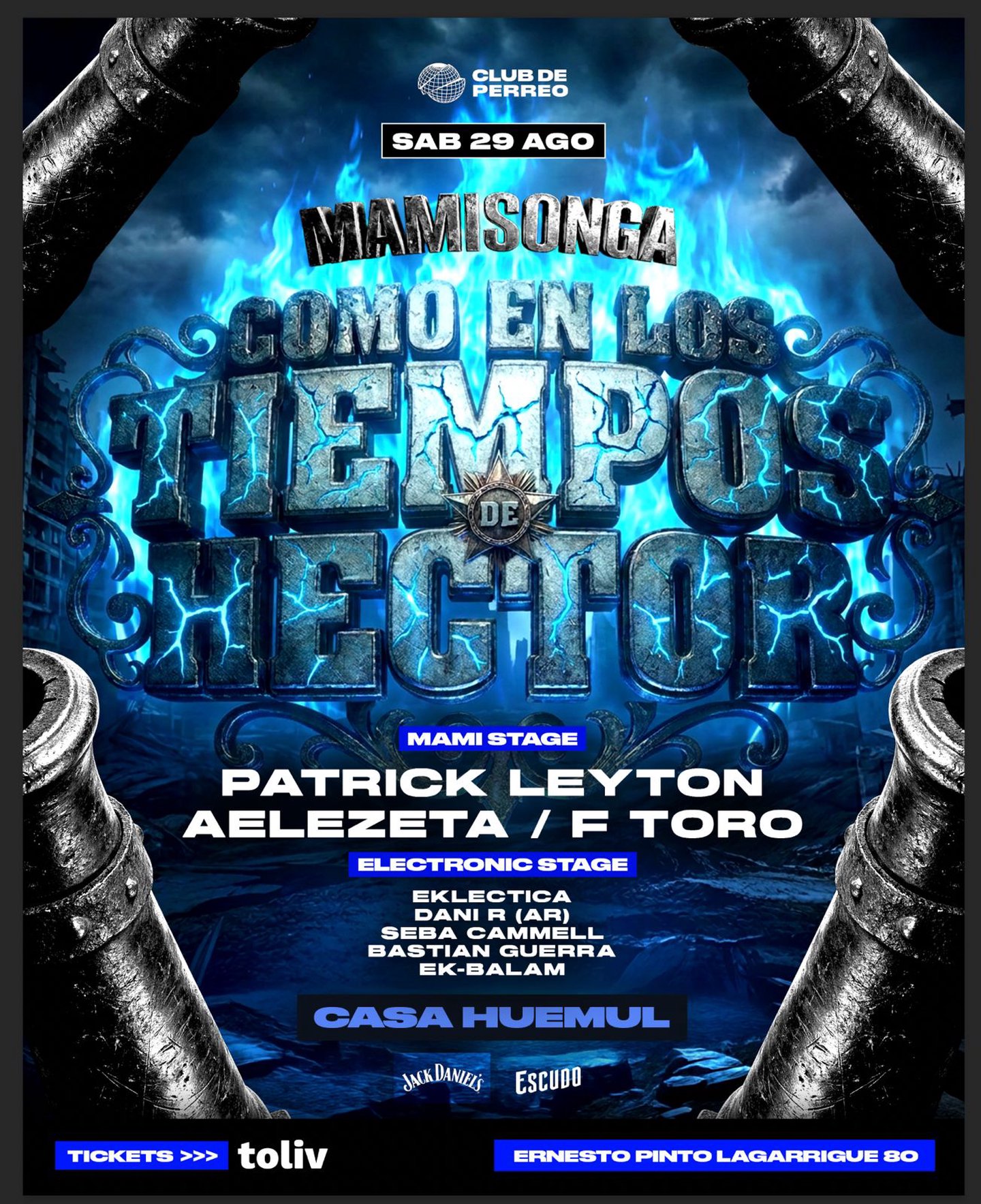 MAMISONGA / SÁBADO 29 AGOSTO / CASA HUEMUL
