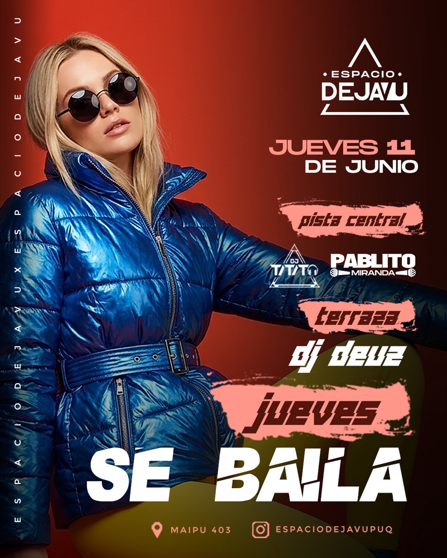 ESPACIO DEJAVU -  JUEVES SE BAILA 👀😎