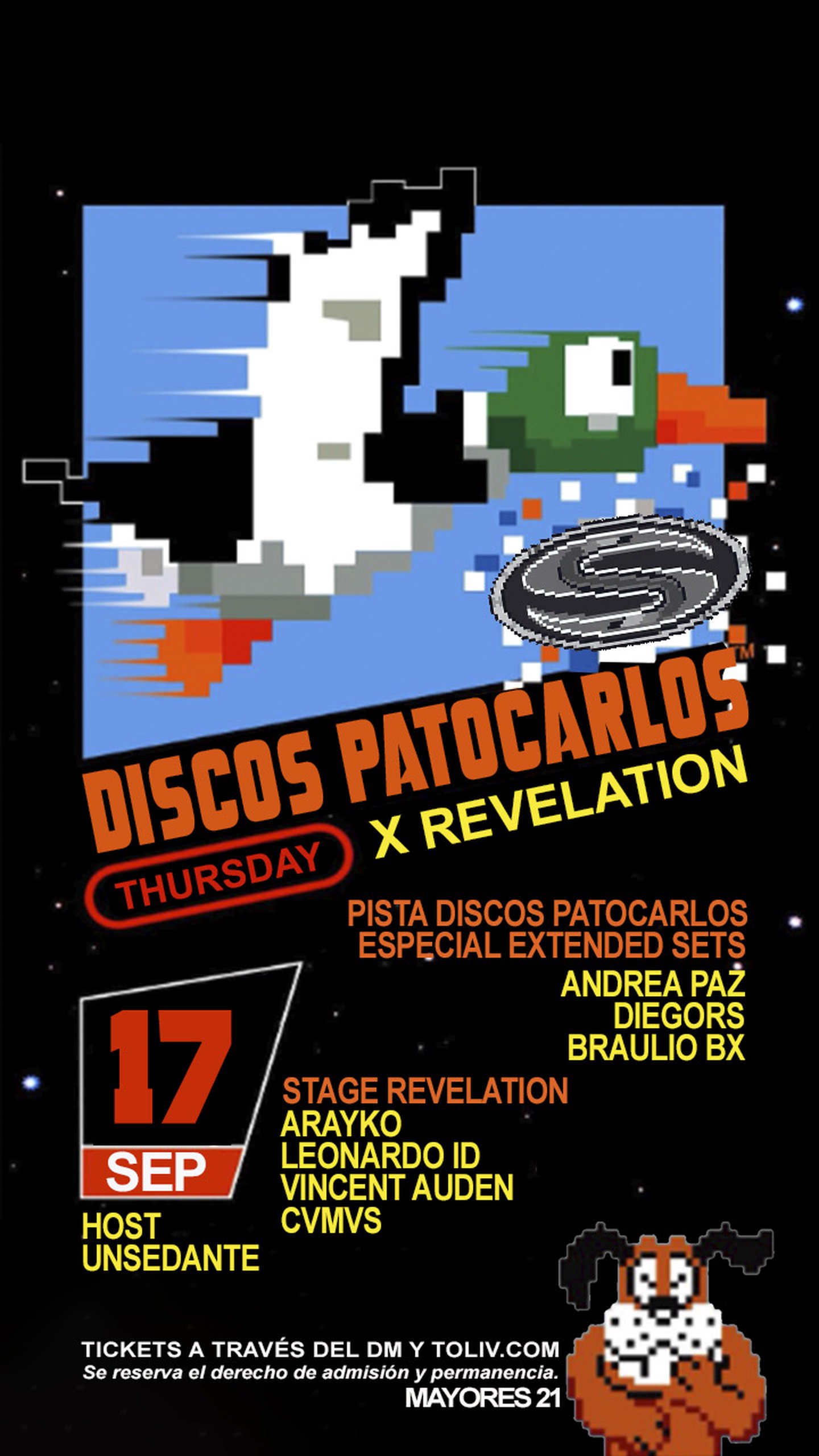 THURSDAY X DISCOS PATOCARLOS BY REVELATION