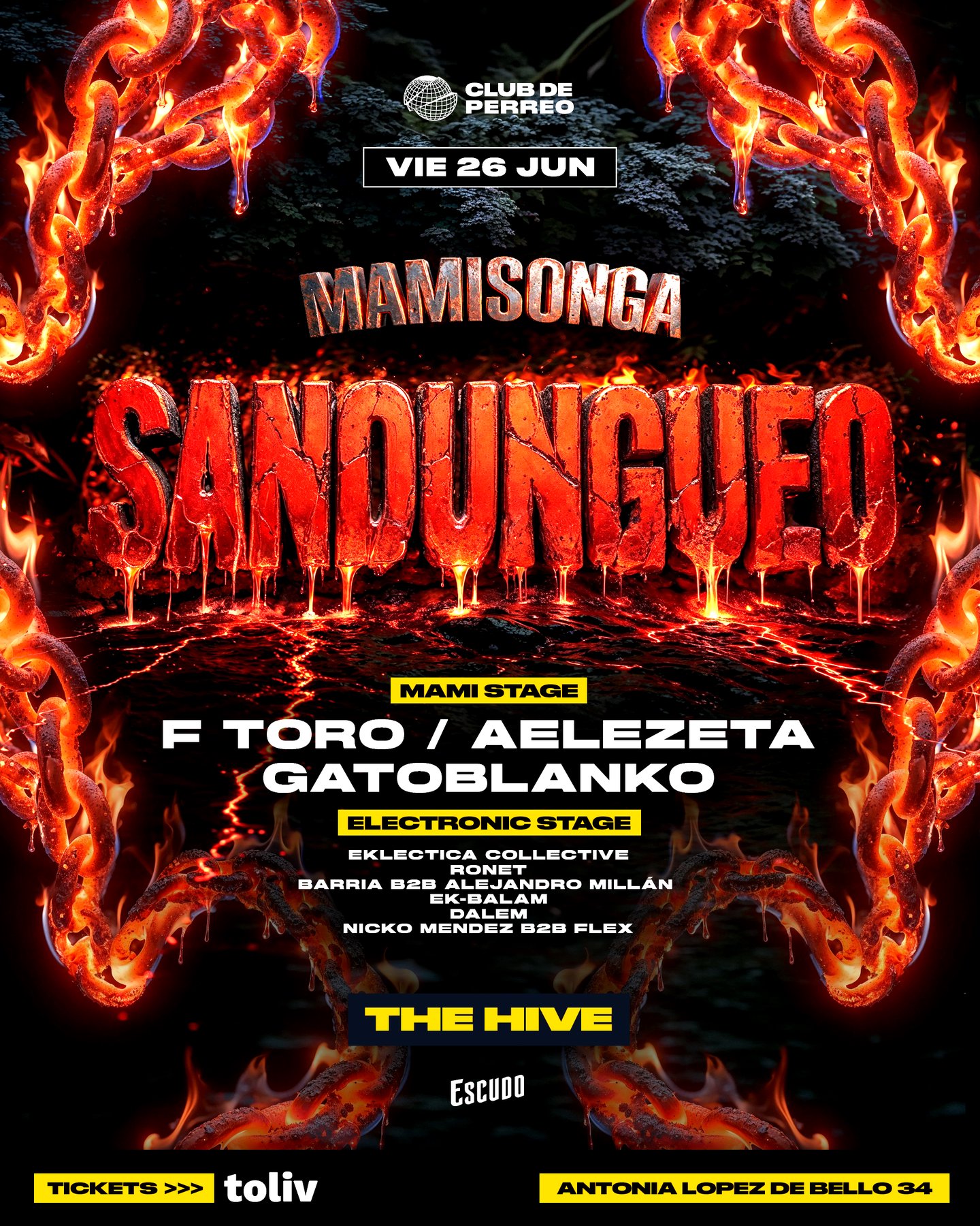 MAMISONGA / VIERNES 26 JUNIO / THE HIVE