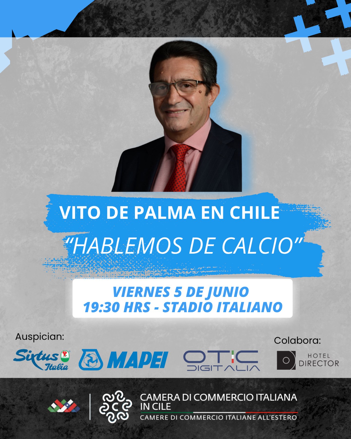 Vito de Palma en Chile: hablemos de Calcio