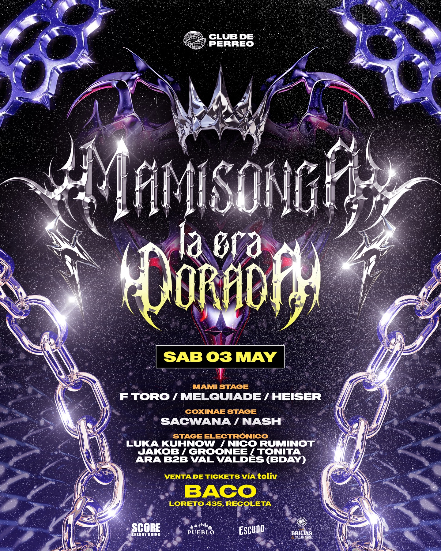 MAMISONGA / SÁB 3 MAYO / CLUB BACO