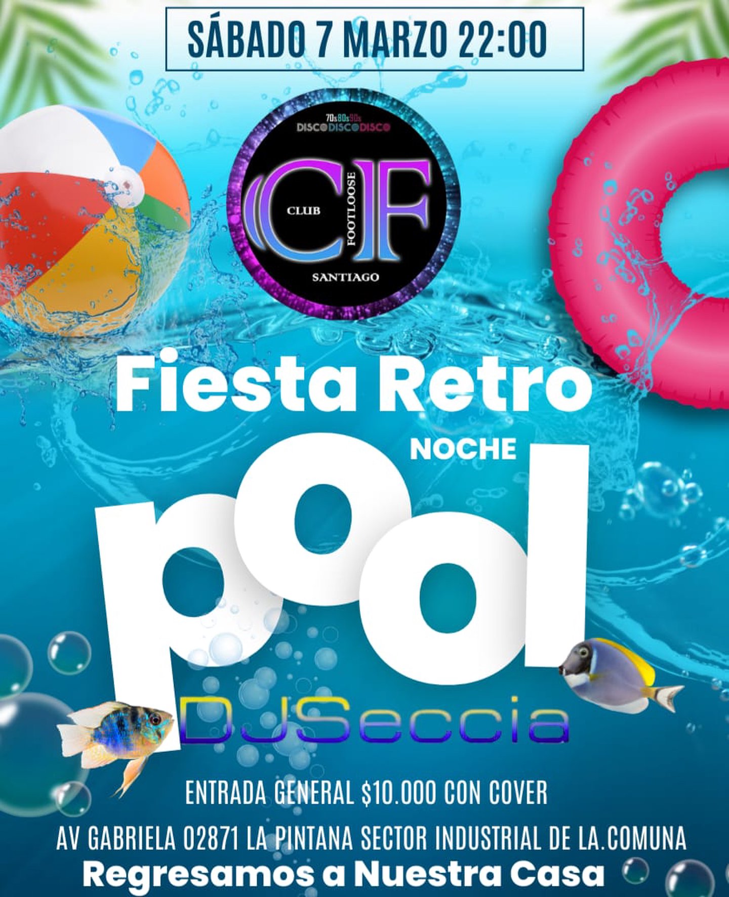 Fiesta Retro Noche Pool