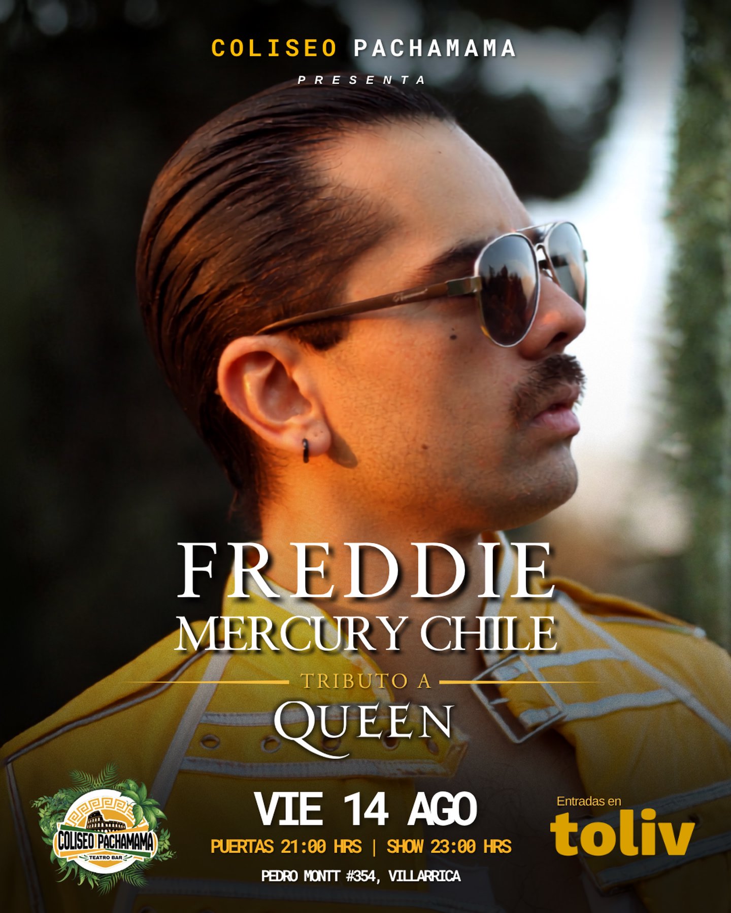 Freddie Mercury Chile en Villarrica