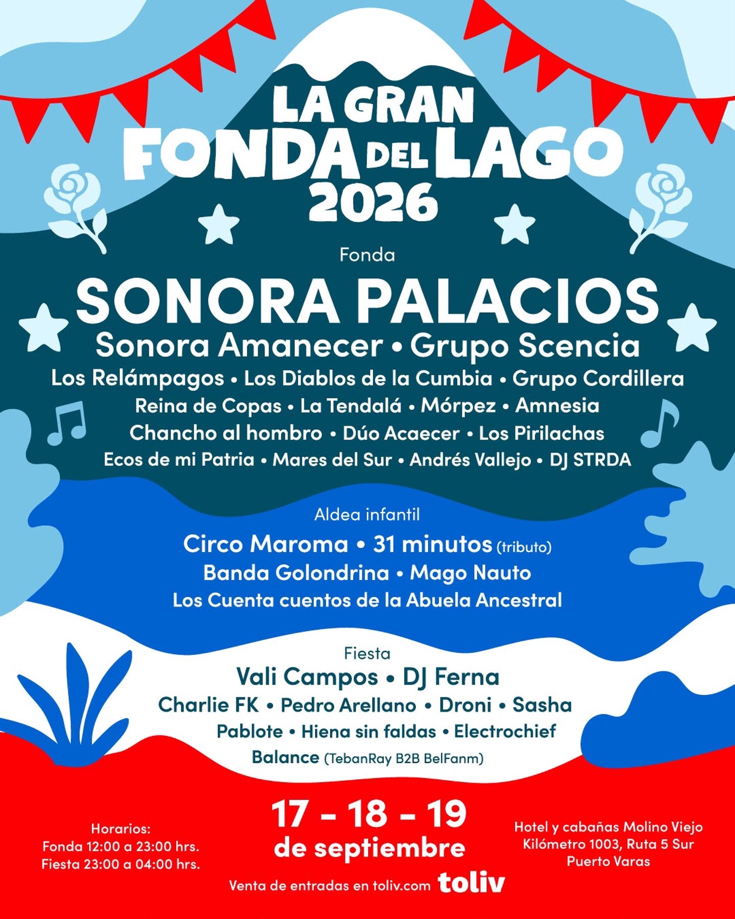 🇨🇱 La gran fonda del lago / 🗓️17-18-19 de Septiembre