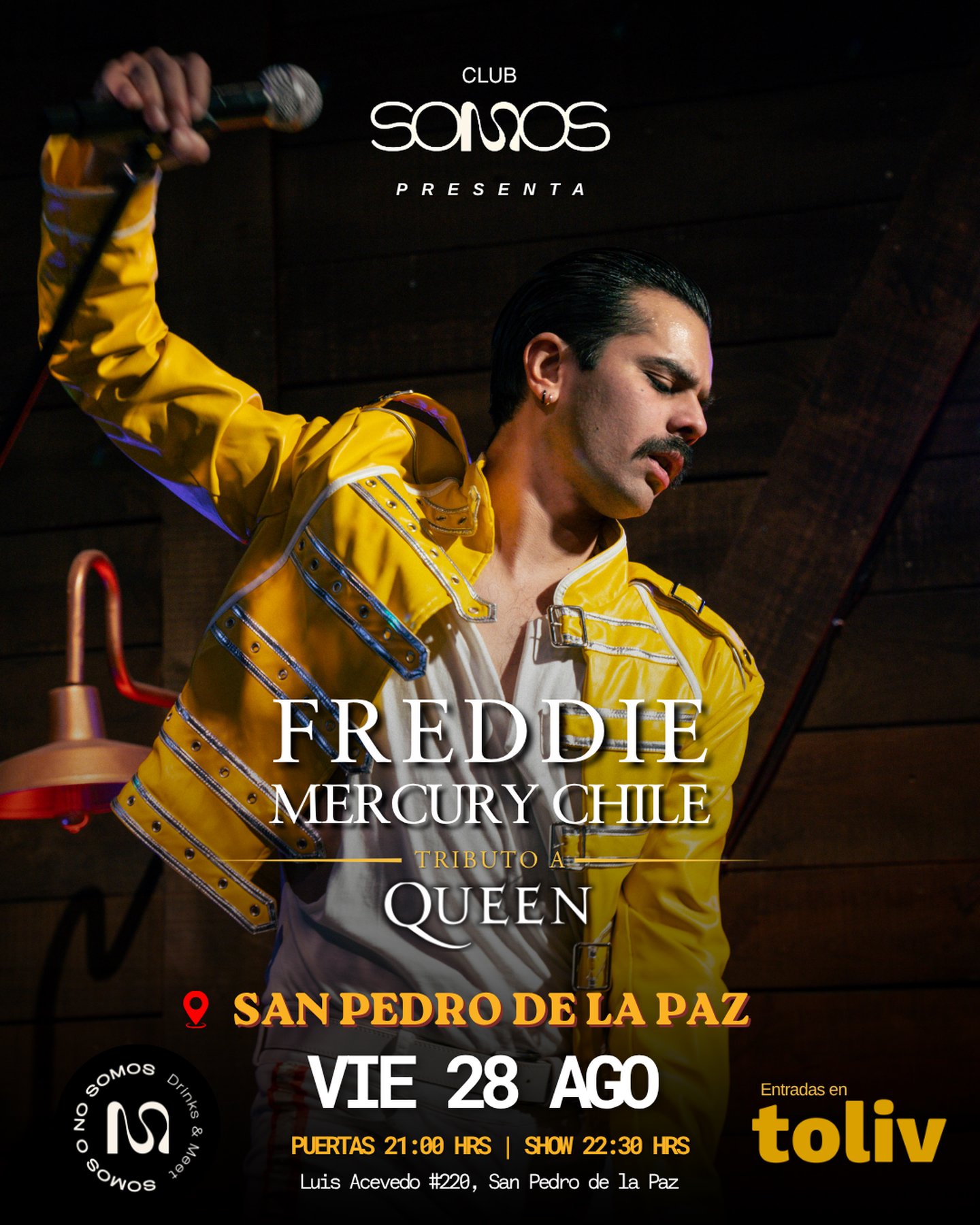FREDDIE MERCURY CHILE EN SAN PEDRO DE LA PAZ