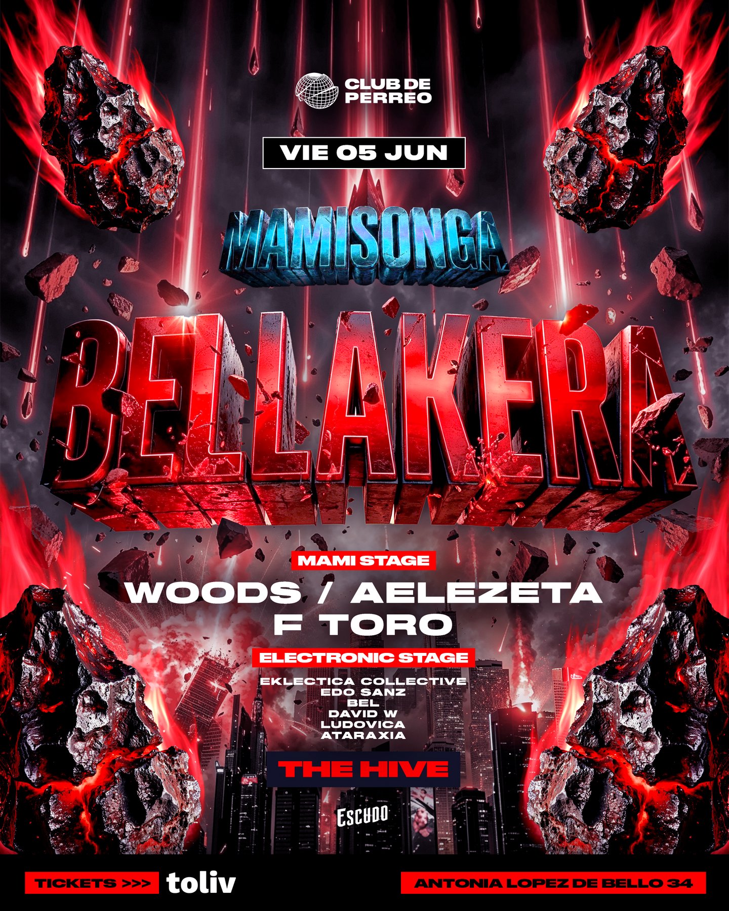 MAMISONGA / VIERNES 5 JUNIO / THE HIVE