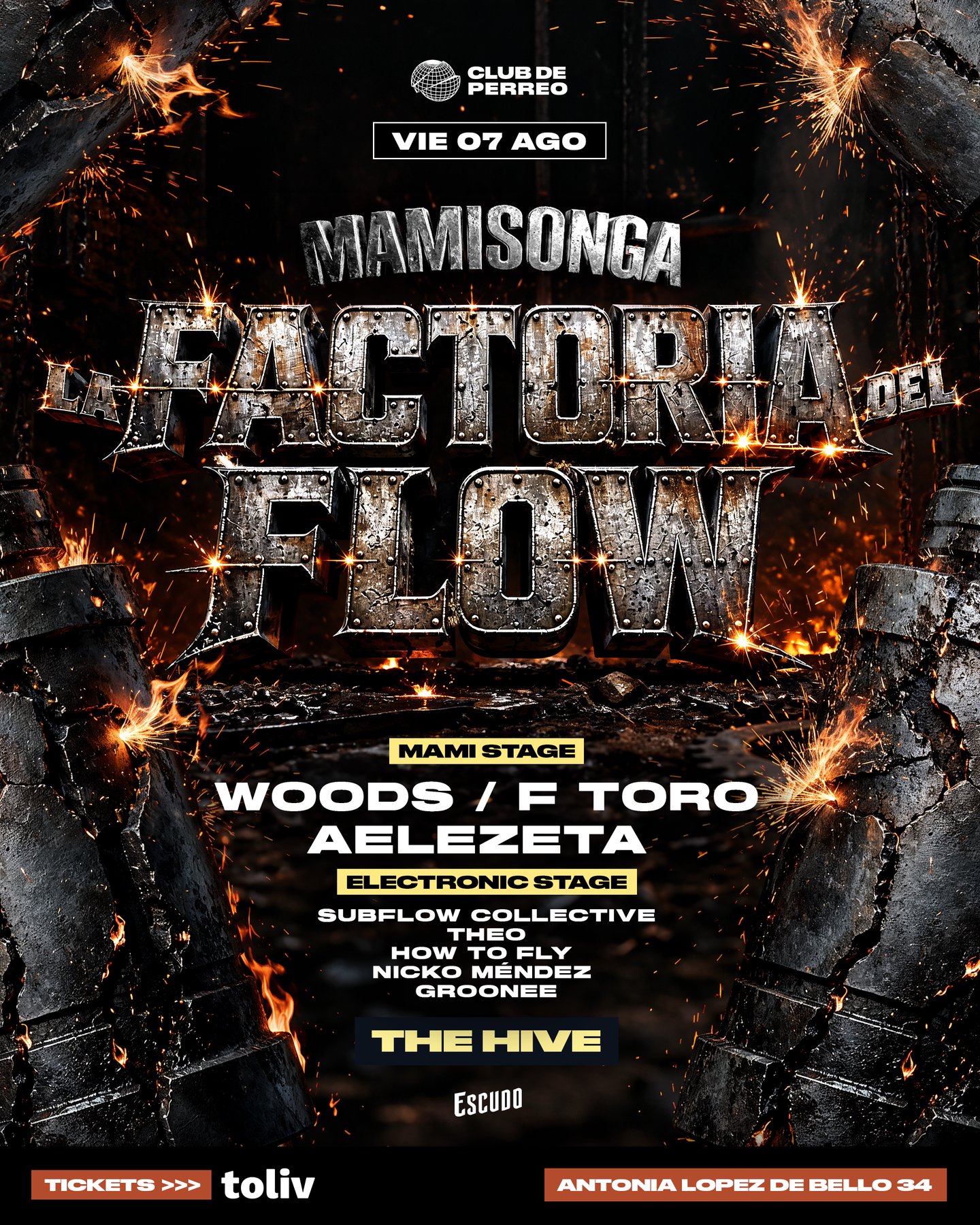 MAMISONGA / VIERNES 7 AGOSTO / THE HIVE
