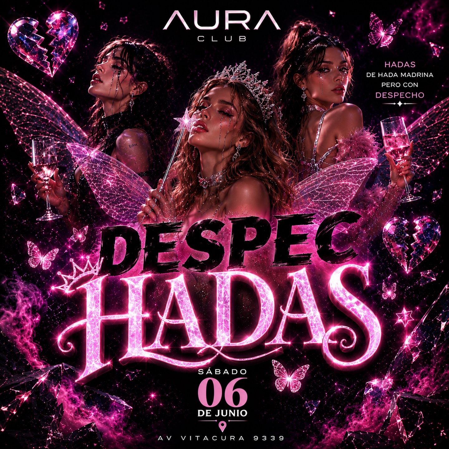 DESPEC HADAS - SABADO 06 DE JUNIO - AURA CLUB