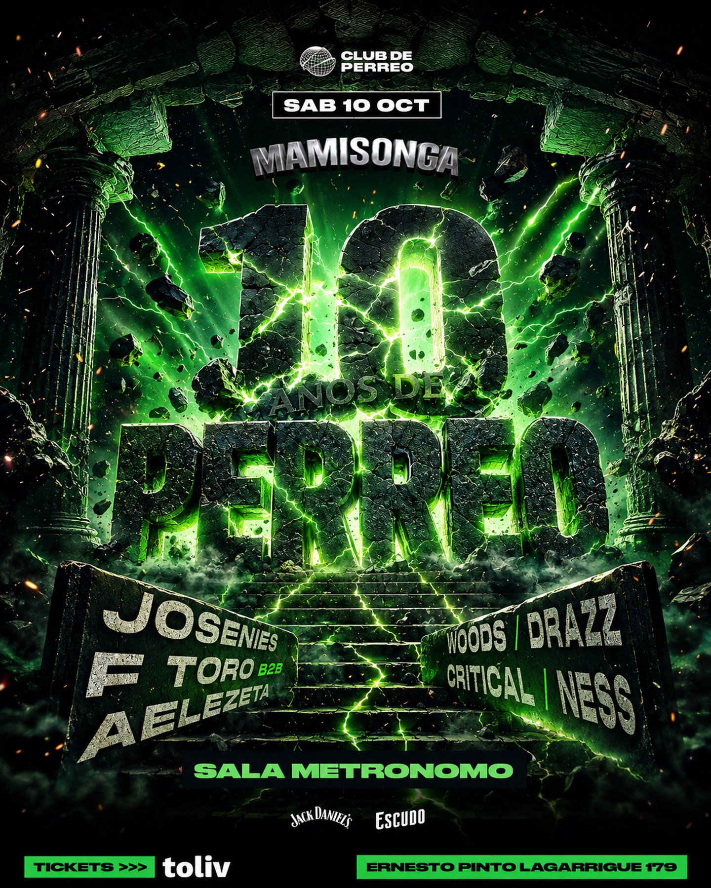 10 AÑOS DE PERREO / SALA METRÓNOMO / SÁB 10 OCTUBRE