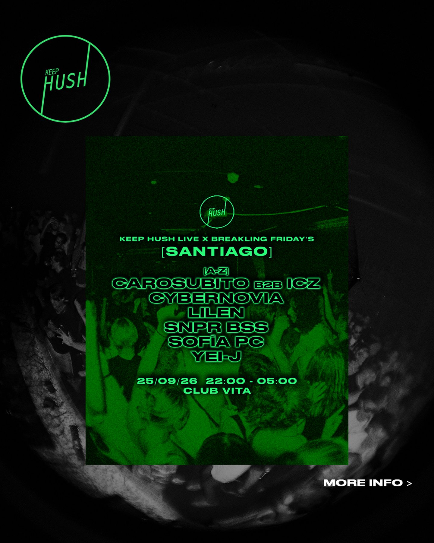 KEEP HUSH X BREAKLING FRIDAYS CHILE