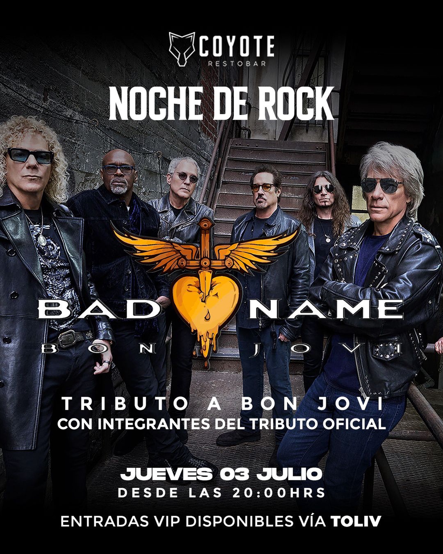 TRIBUTO A BON JOVI - COYOTE RESTOBAR