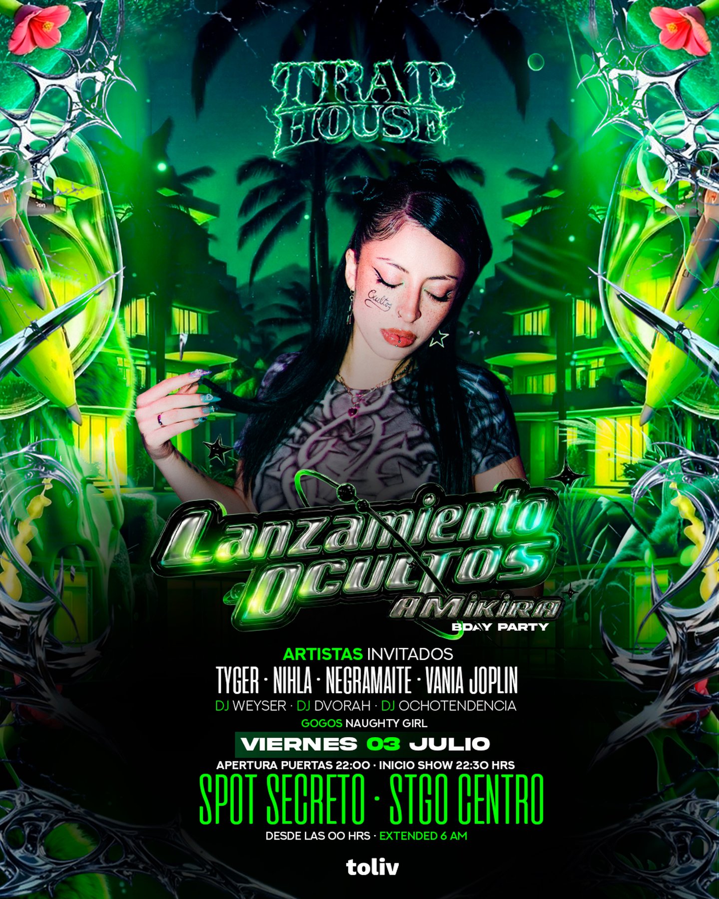 LANZAMIENTO OCULTOS & BDAY PARTY AMIKIRA