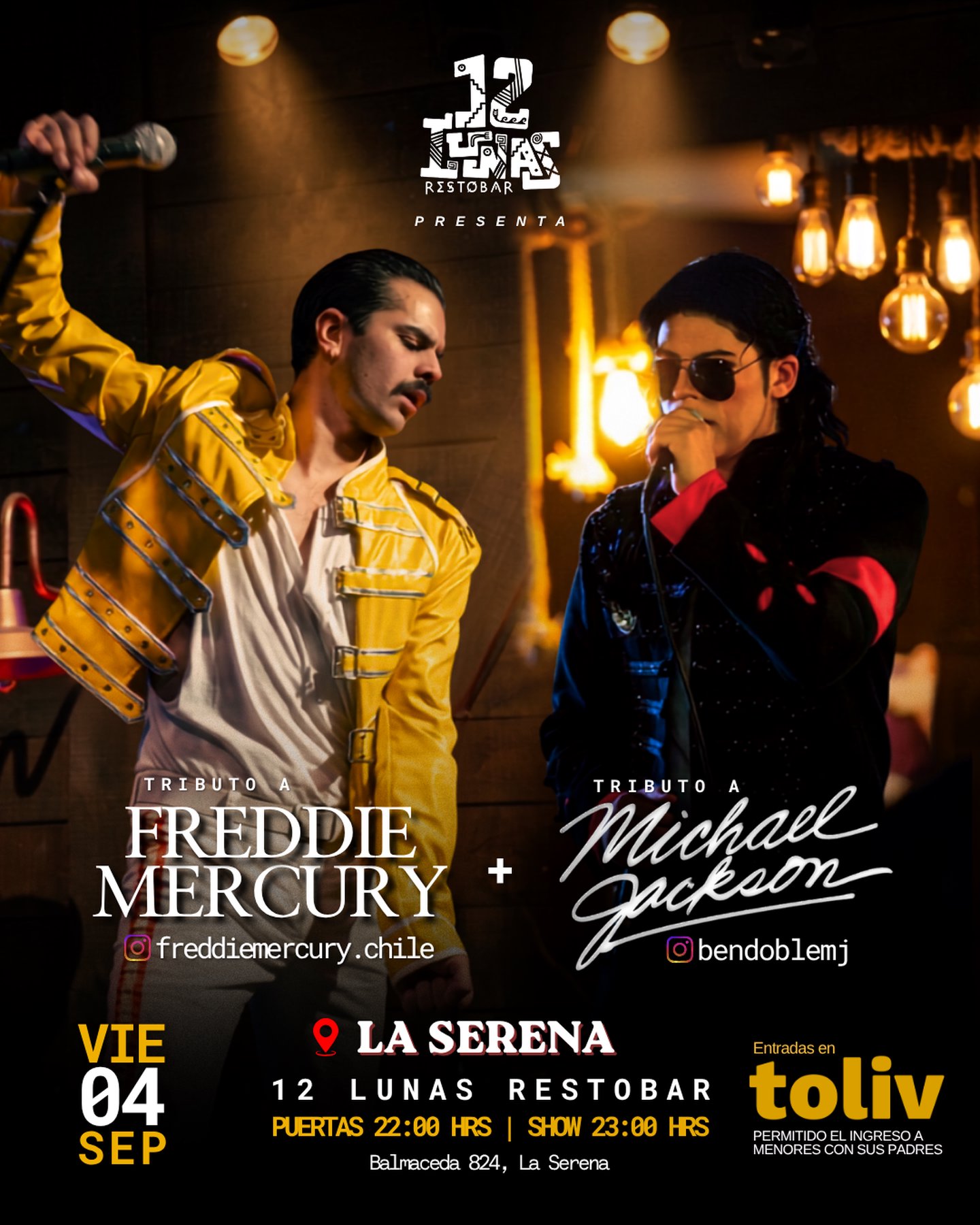 Tributo a Michael Jackson + Freddie Mercury en La Serena