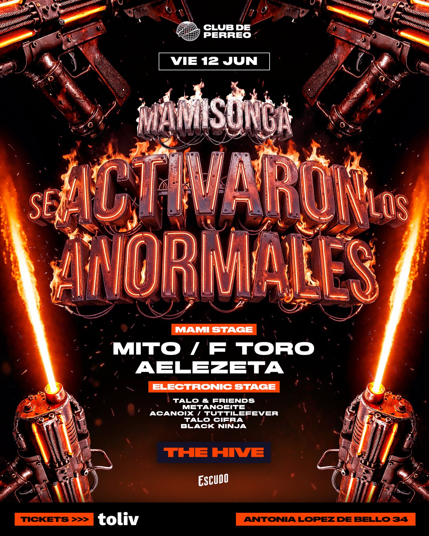 MAMISONGA / VIERNES 12 JUNIO / THE HIVE