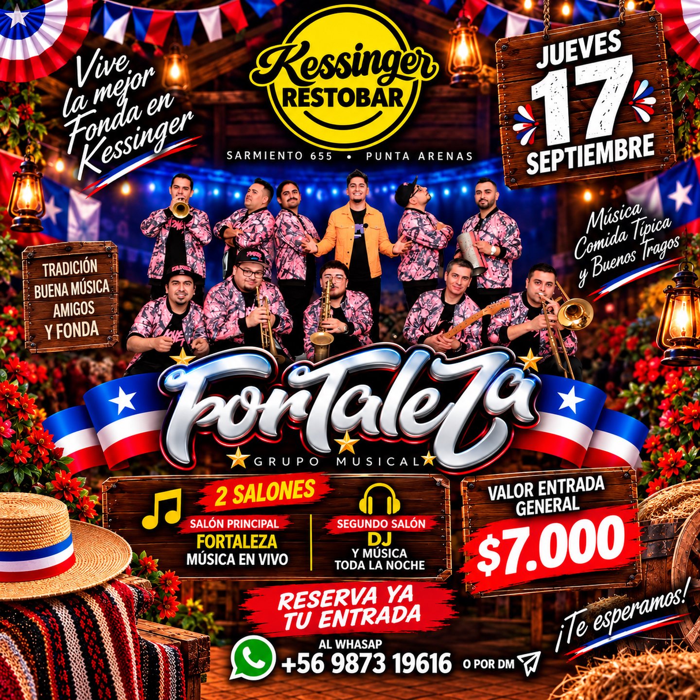 FONDA FIESTAS PATRIAS KESSINGER 17-09 FORTALEZA EN VIVO