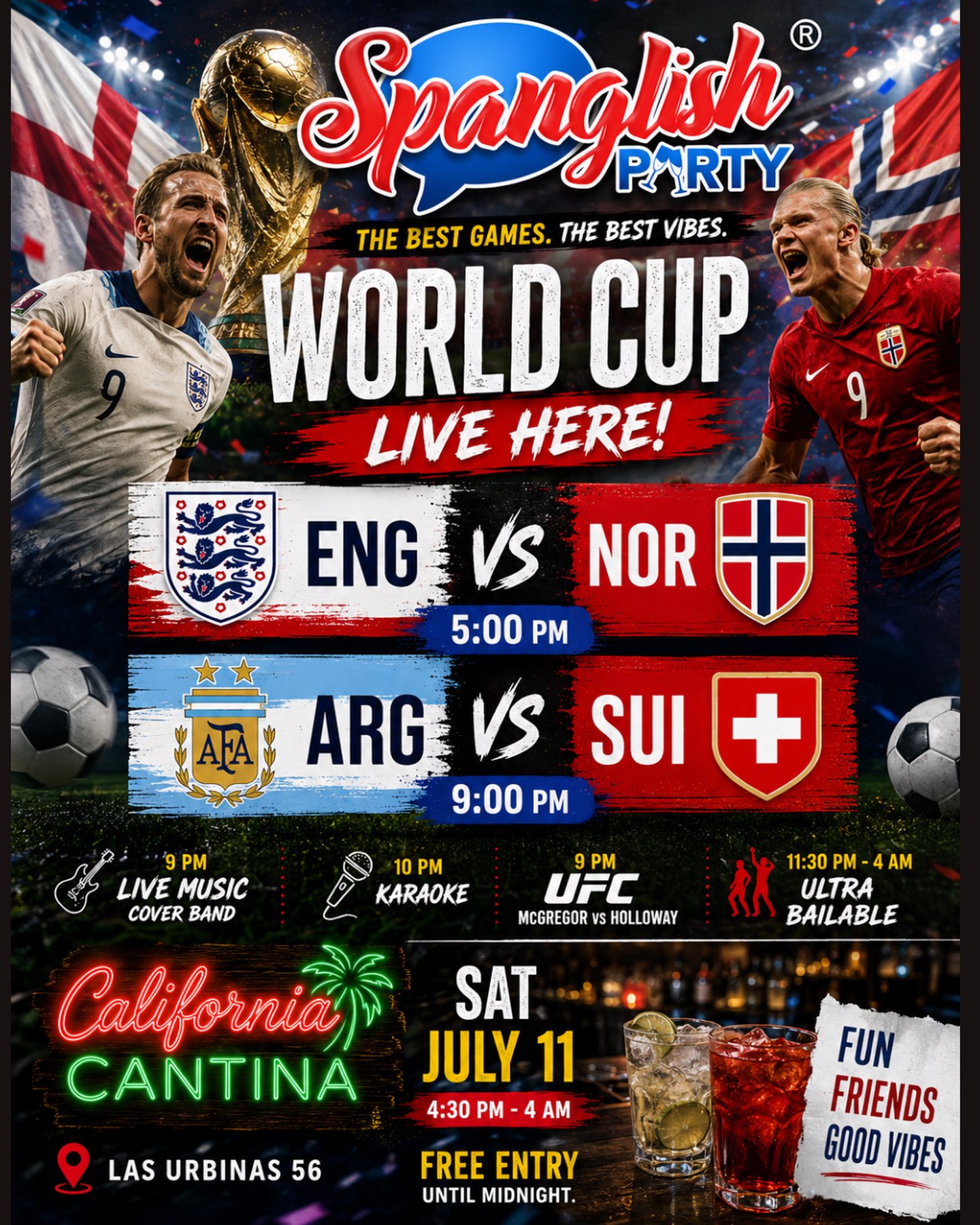 SPANGLISH PARTY SATURDAY NIGHT