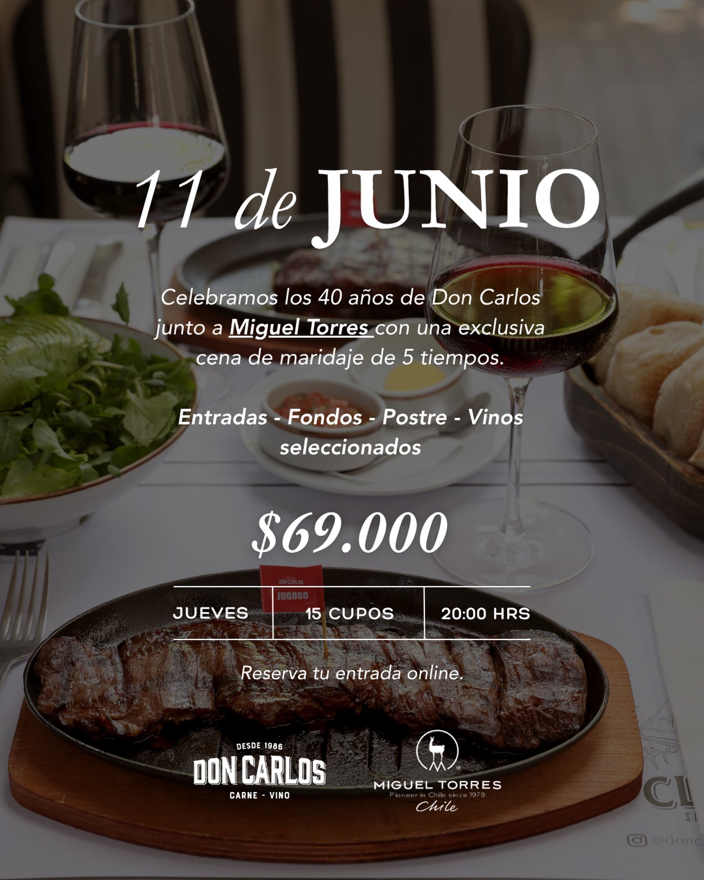 Cena de Maridaje - Miguel Torres