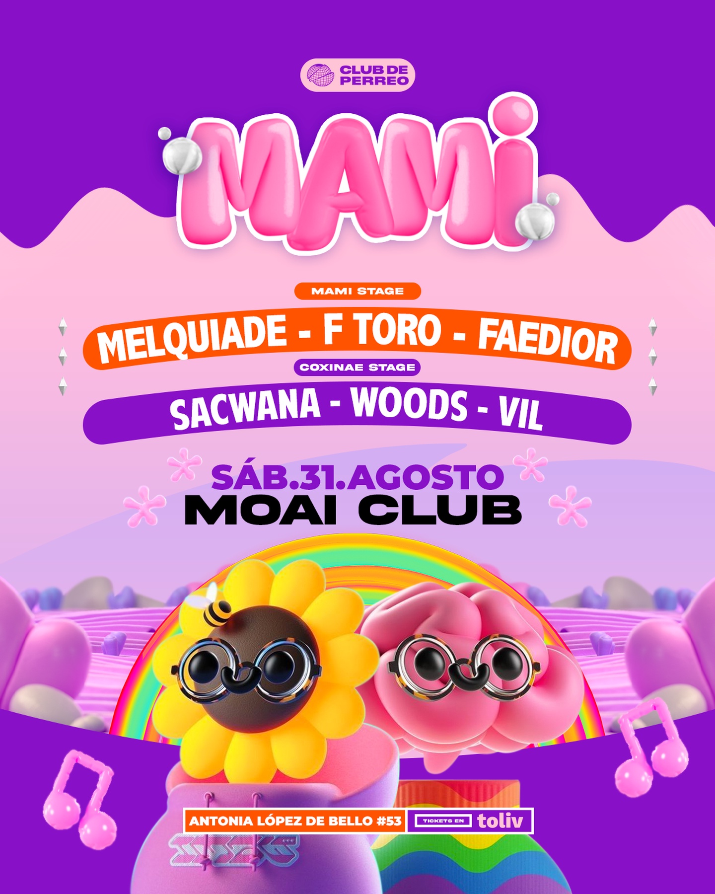 MAMISONGA / MOAI CLUB / SABADO 31 AGOSTO