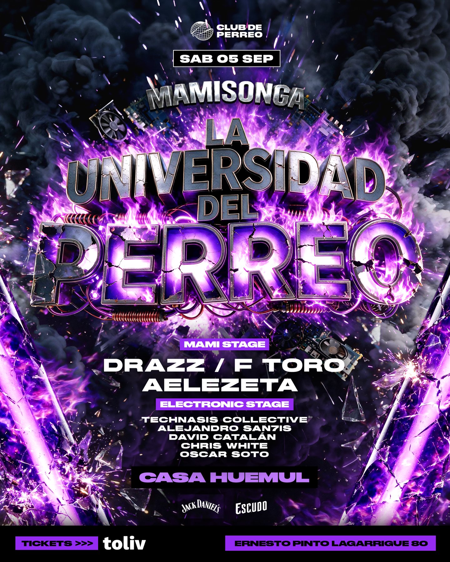 MAMISONGA / SÁBADO 5 SEPT / CASA HUEMUL