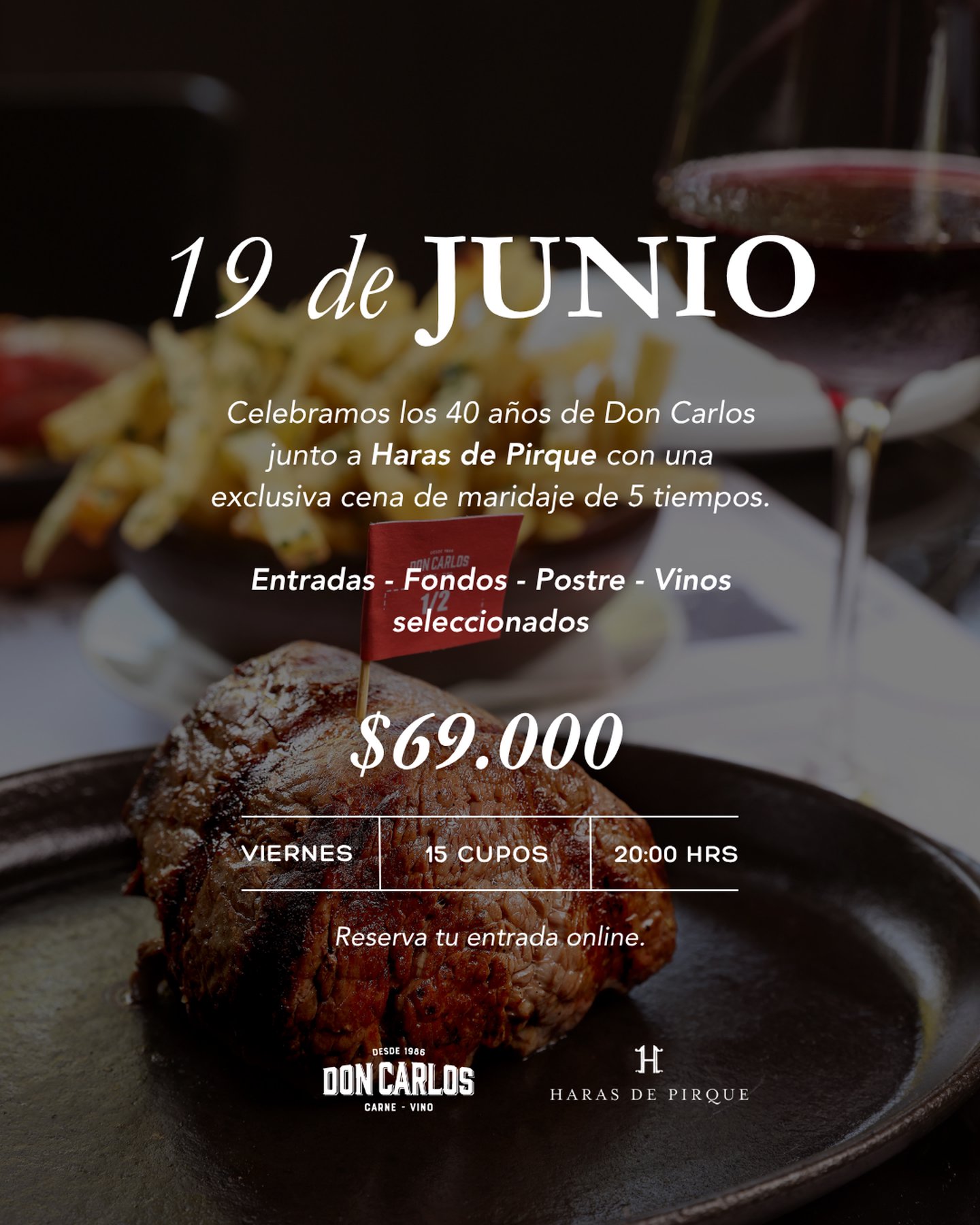 Cena de Maridaje- Haras de Pirque