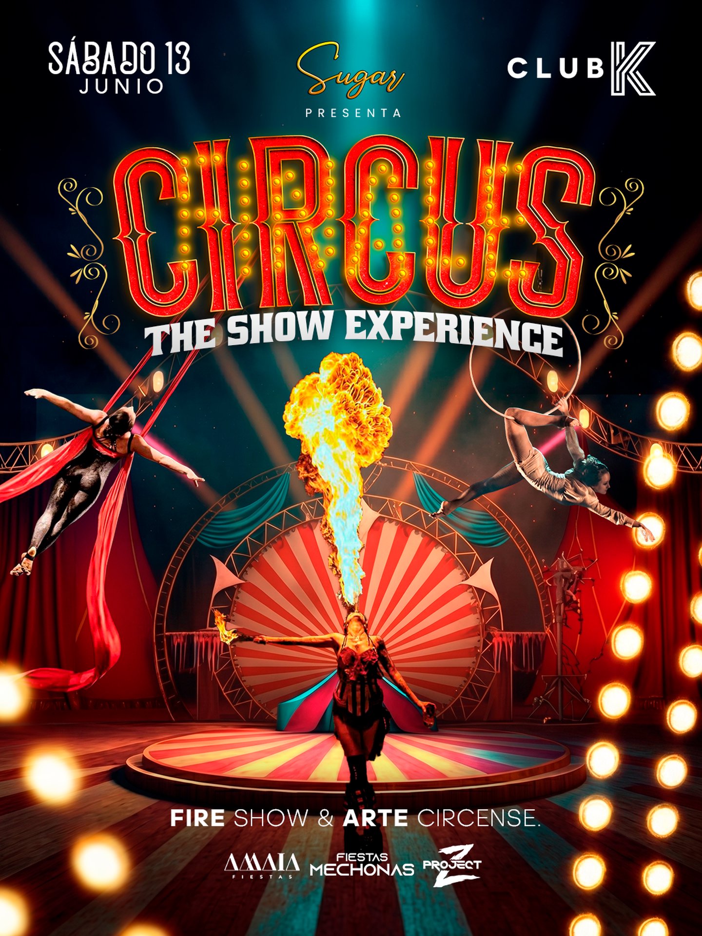 🎪 CIRCUS INMERSIVE — SHOW PERFORMANCE + FIESTA 🎭
