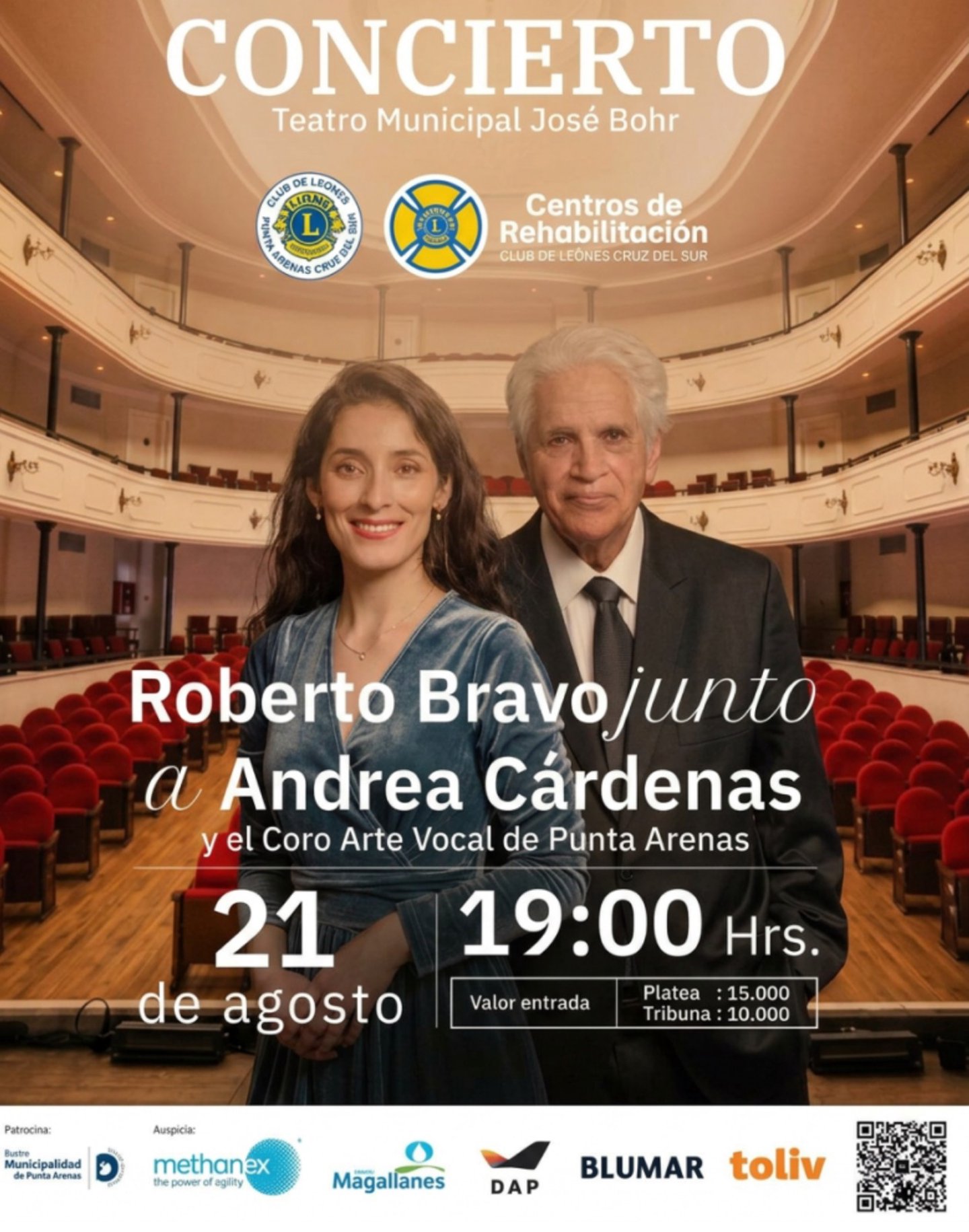 Roberto Bravo junto a Andrea Cárdenas - 21 de Agosto