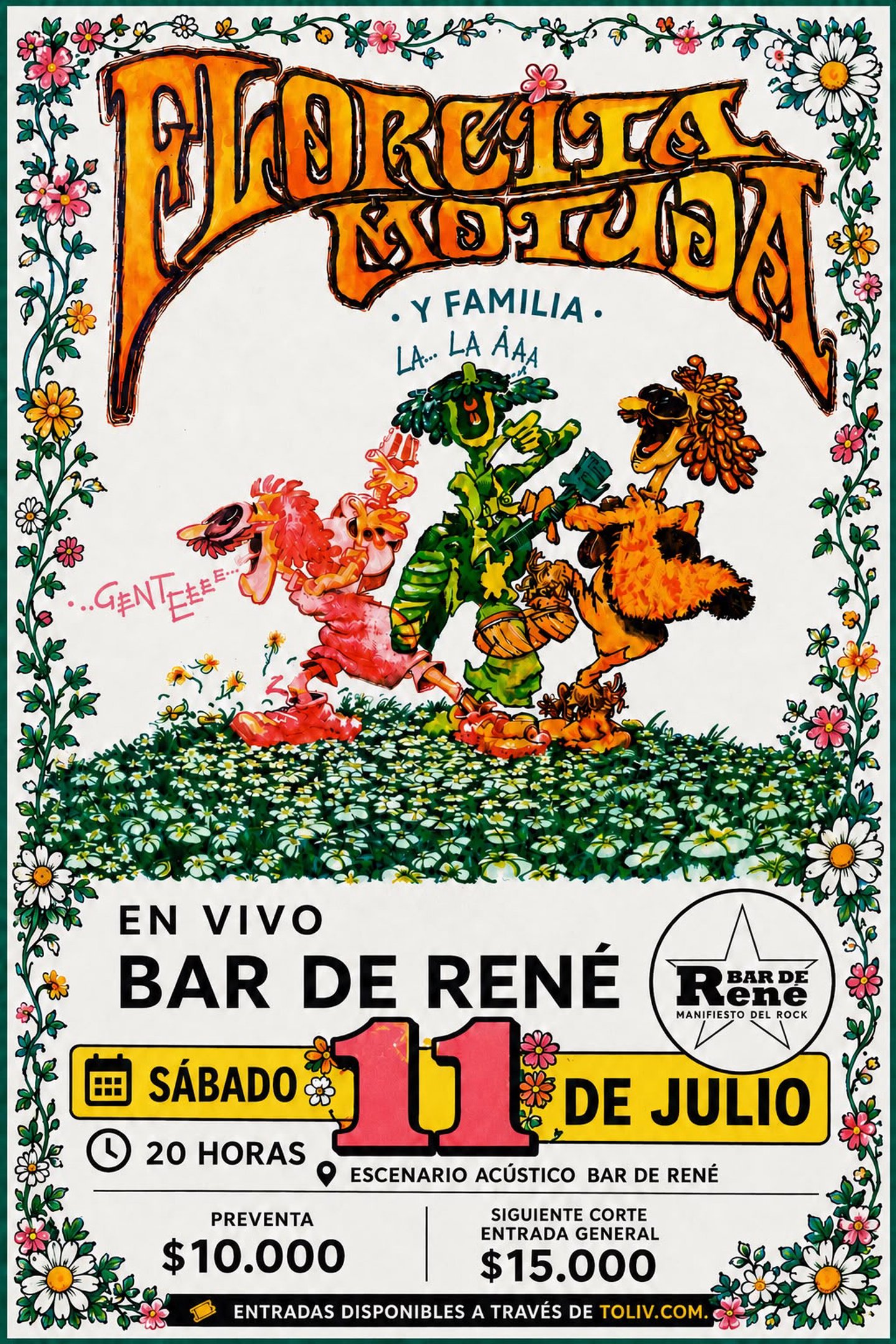 Florcita Motuda y Familia en vivo