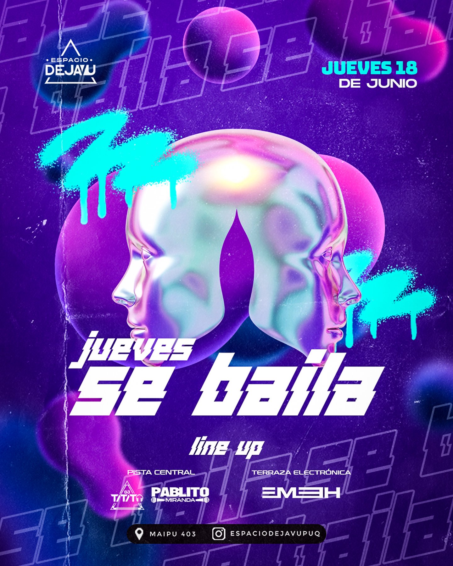 ESPACIO DEJAVU - JUEVES SE BAILA 👀😎