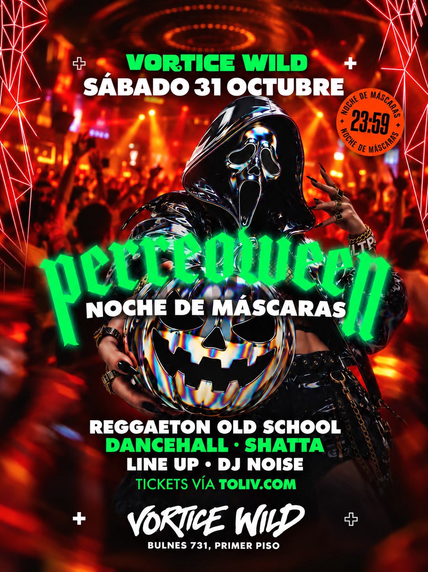 VORTICE WILD : Perreoween - Noche de Mascaras | Reggaeton Old School & Dancehall | DJ Noise