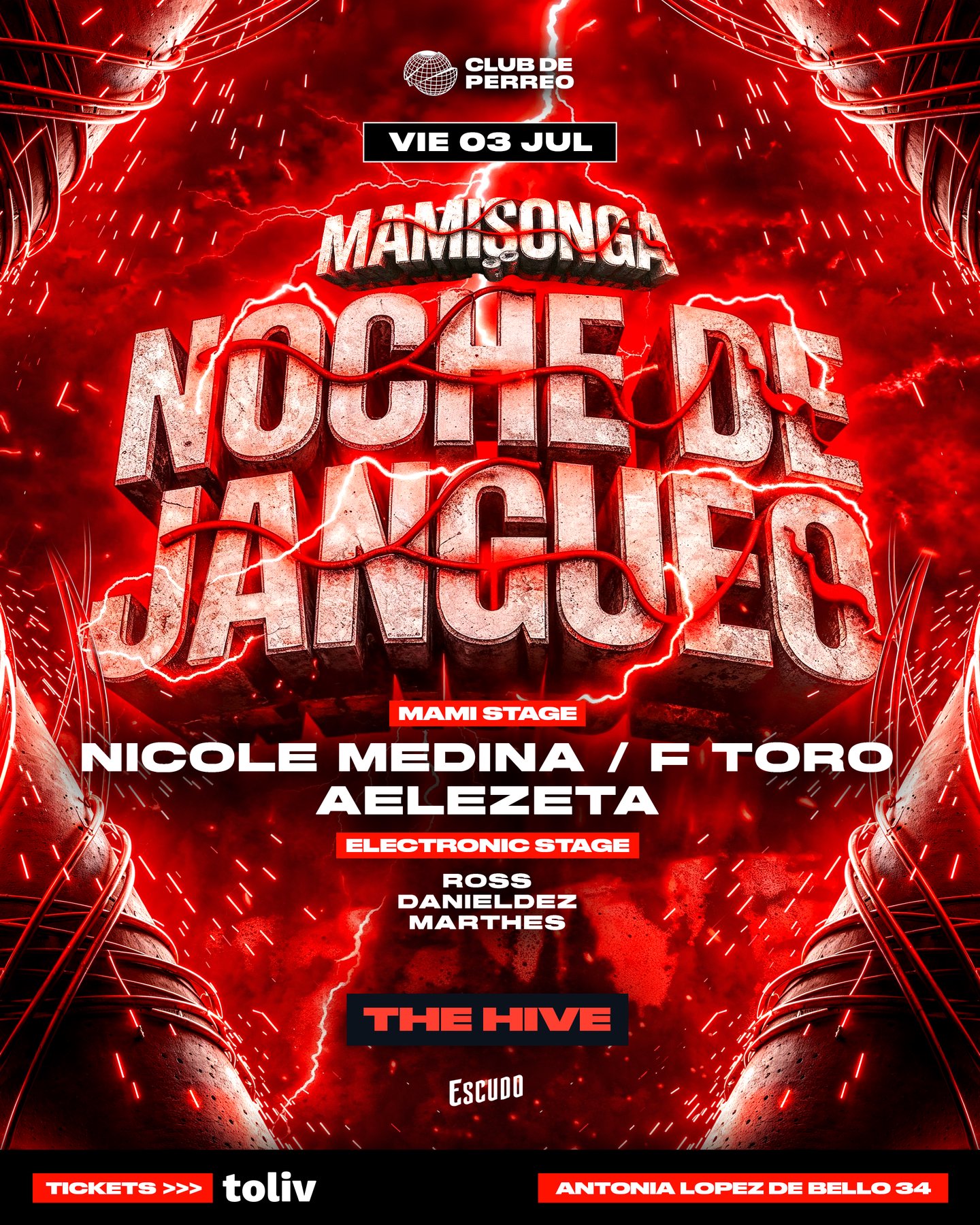 MAMISONGA / VIERNES 3 JULIO / THE HIVE