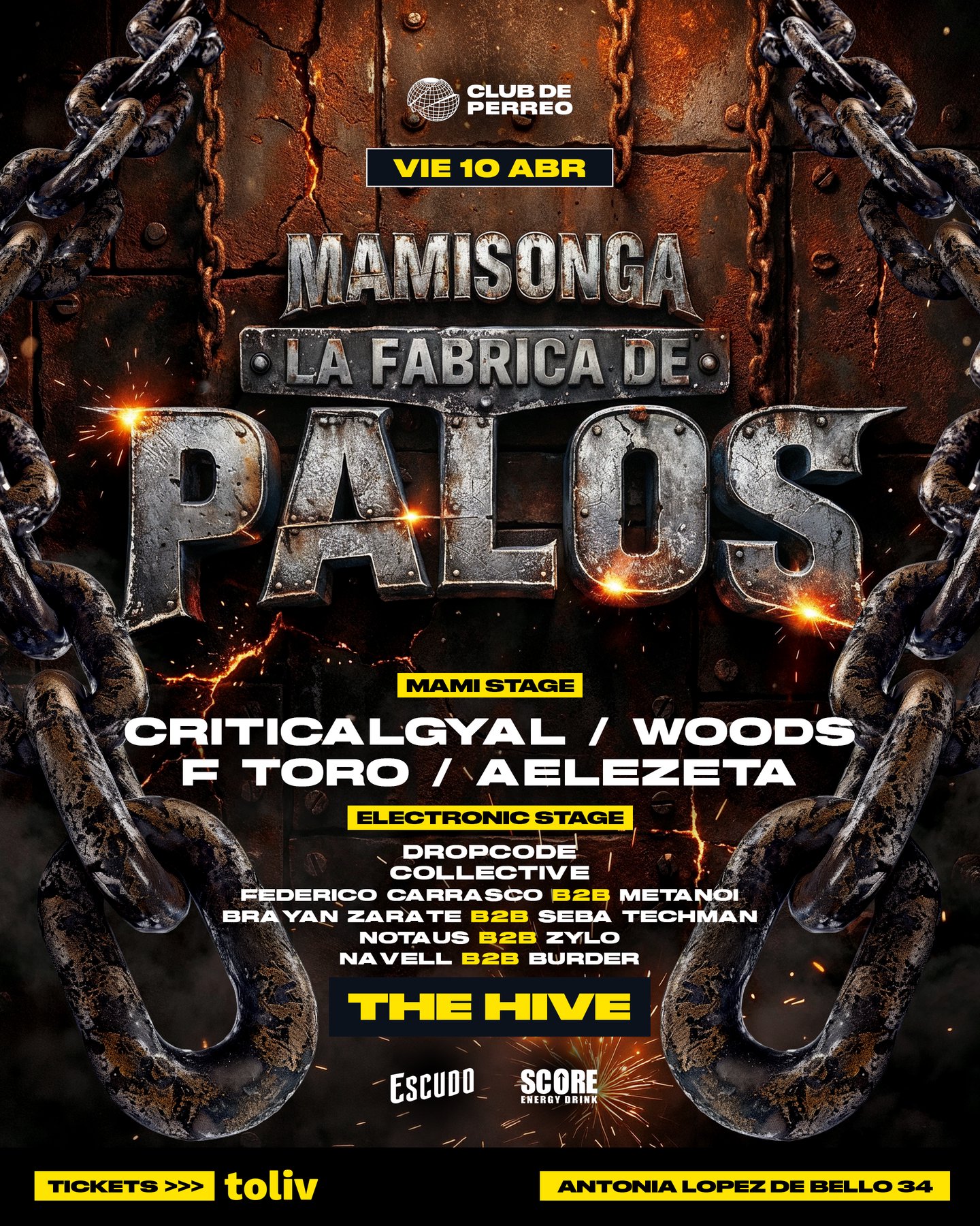 MAMISONGA / VIERNES 10 ABRIL / CLUB THE HIVE