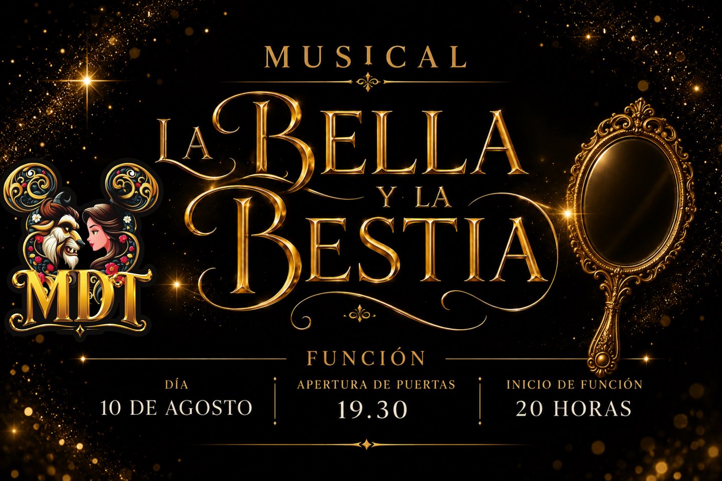 MUSICAL DE DANZA "BELLA Y LA BESTIA" - 10 de Agosto