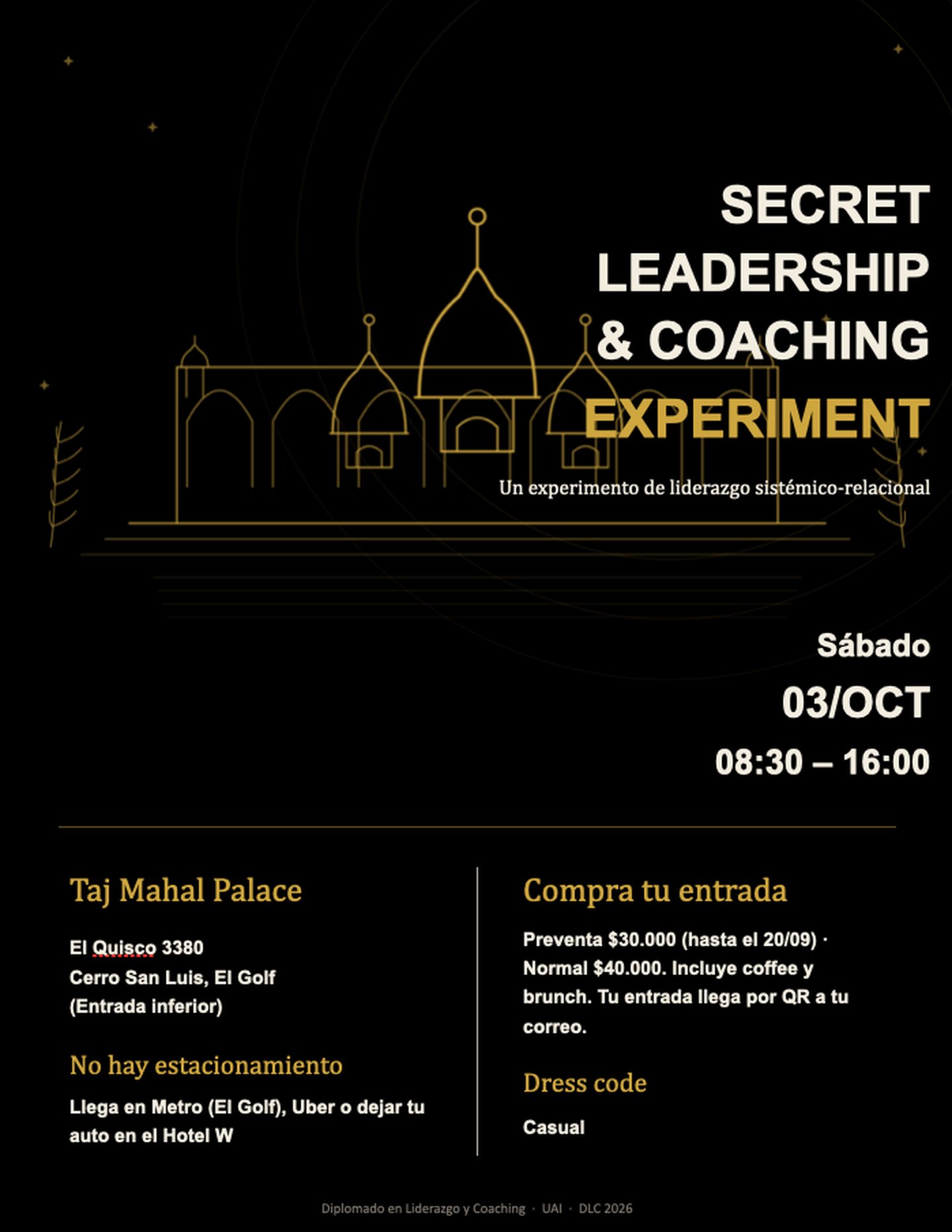 Secret Leadership & Coaching experiment