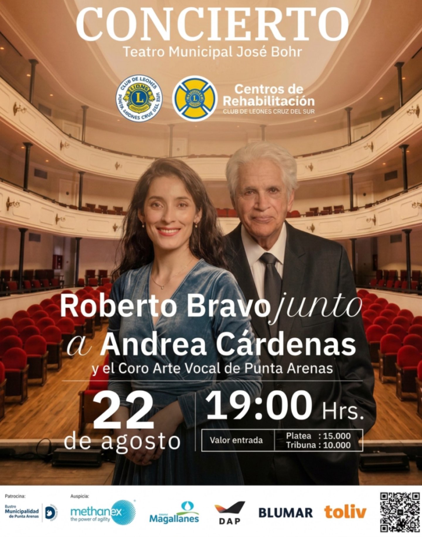 Roberto Bravo junto a Andrea Cárdenas - 22 de Agosto