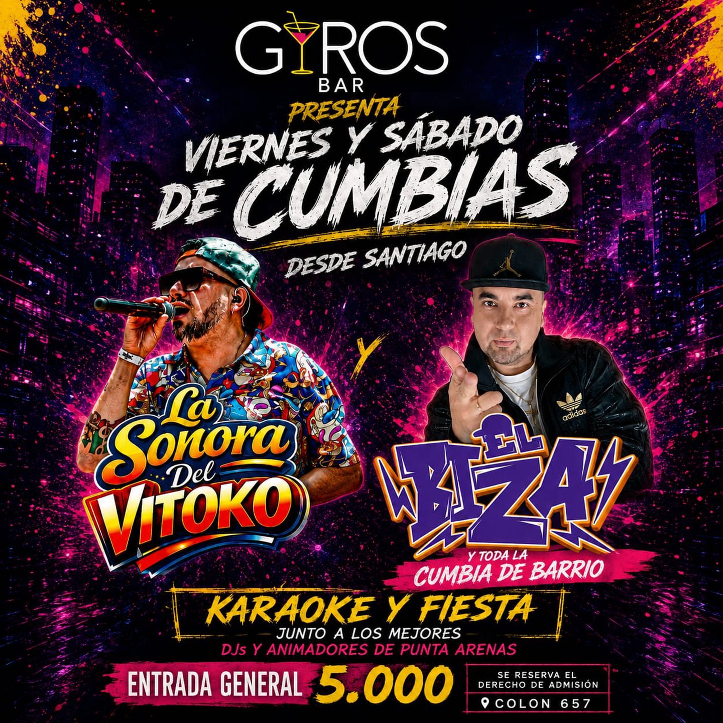 Viernes y Sábado de Cumbias