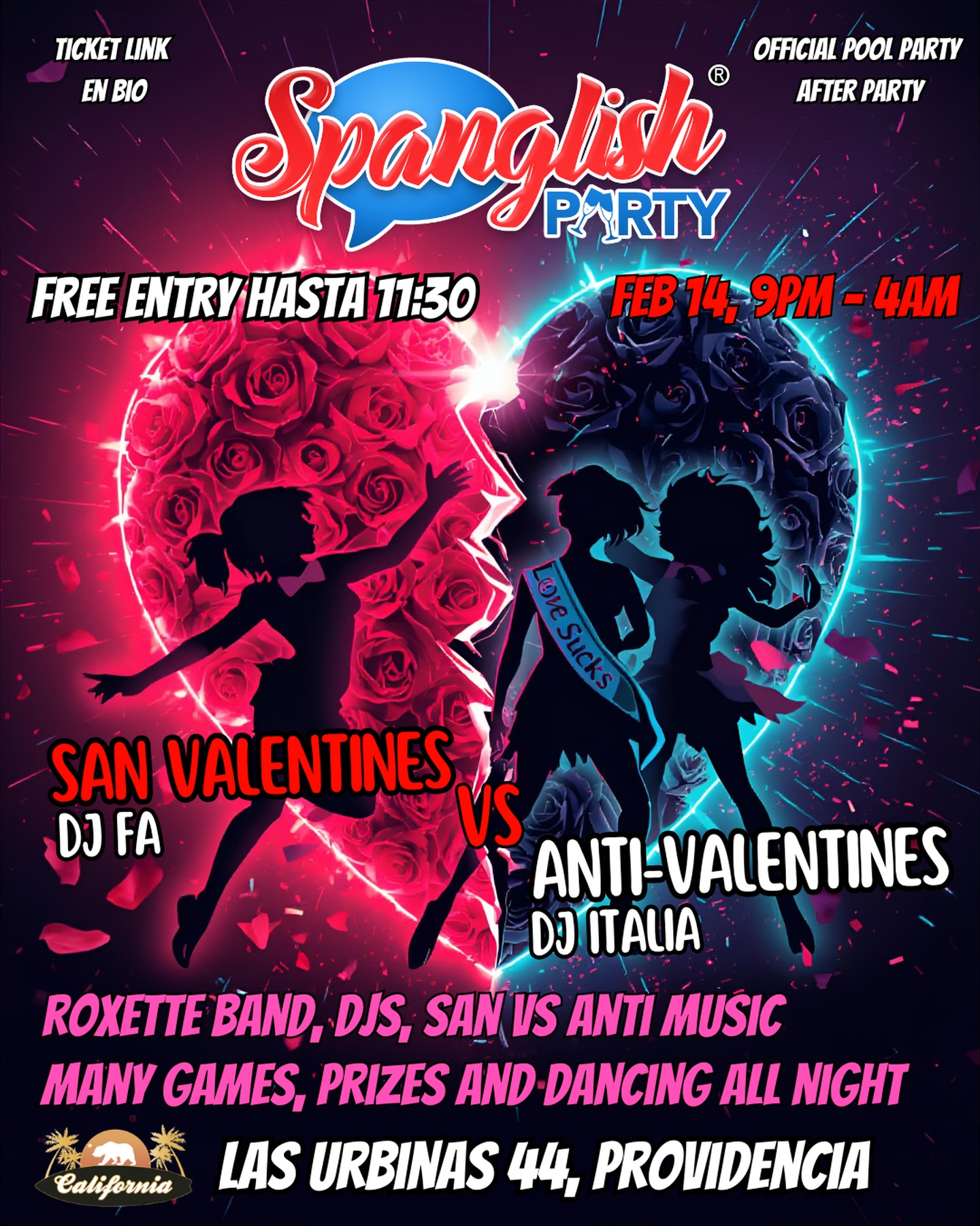 SAN VS ANTI VALENTINES party