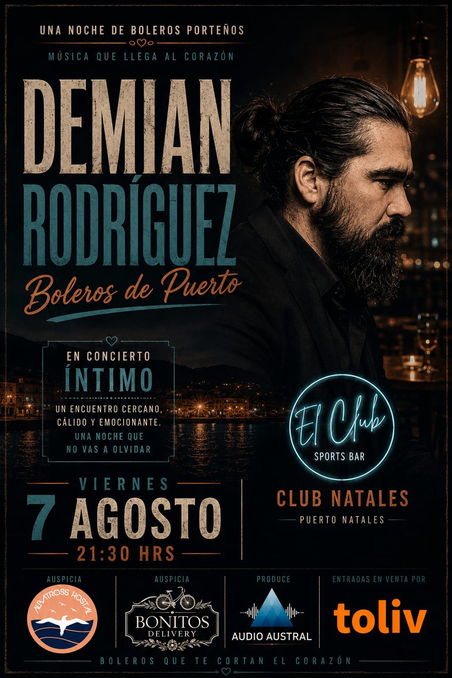 Demian Rodriguez " Boleros de Puerto" - Viernes 07 de agosto