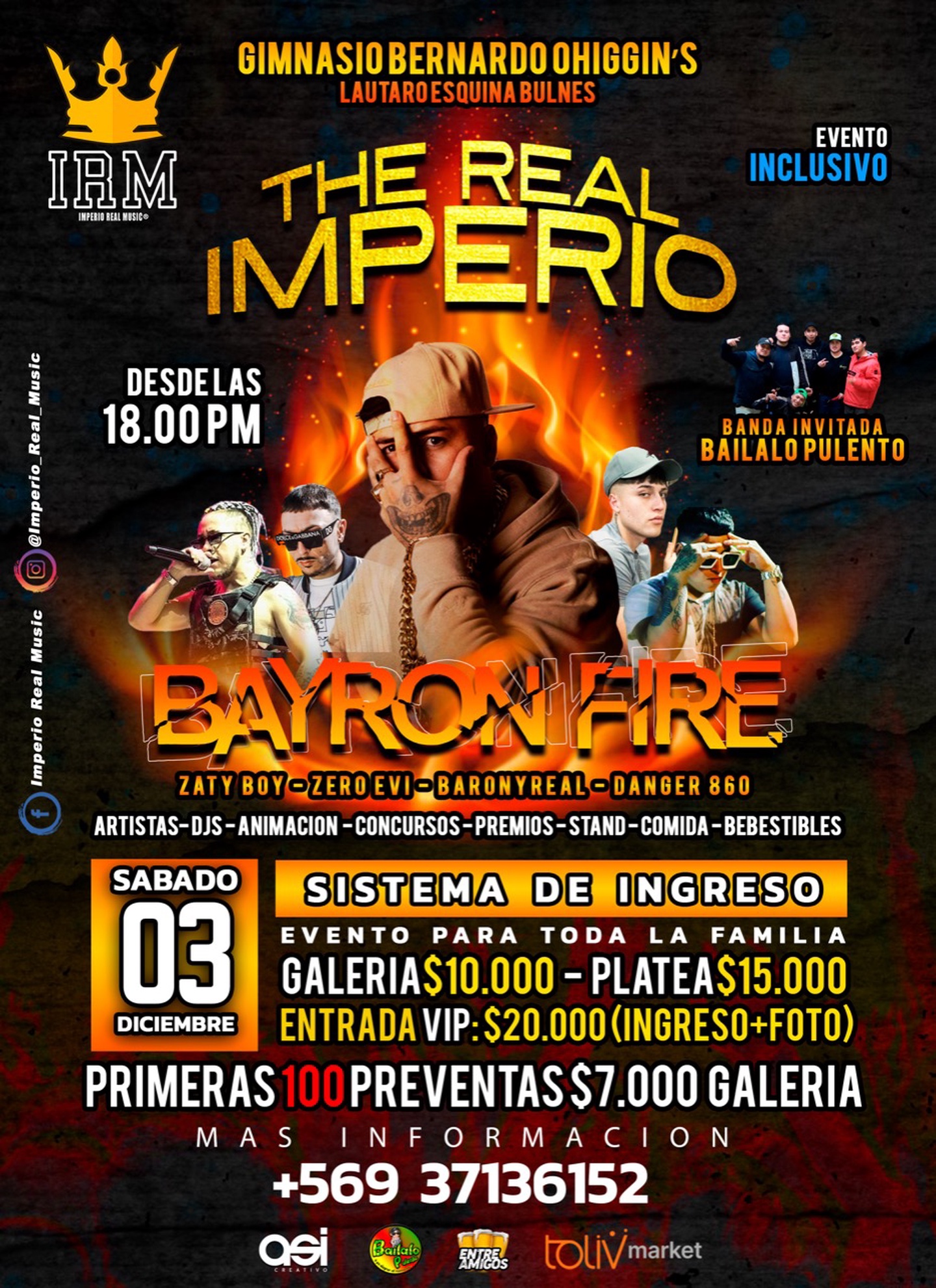 Bayron Fire en Temuco