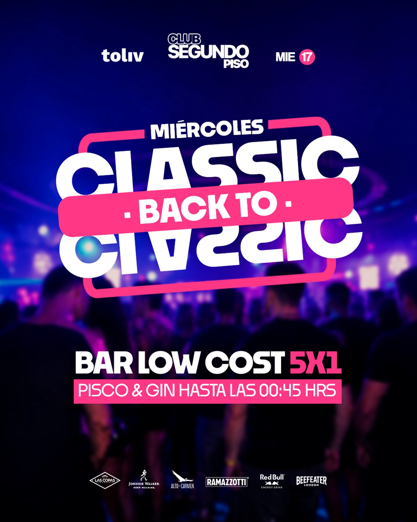 MIÉRCOLES BACK TO CLASSIC ✋x☝
