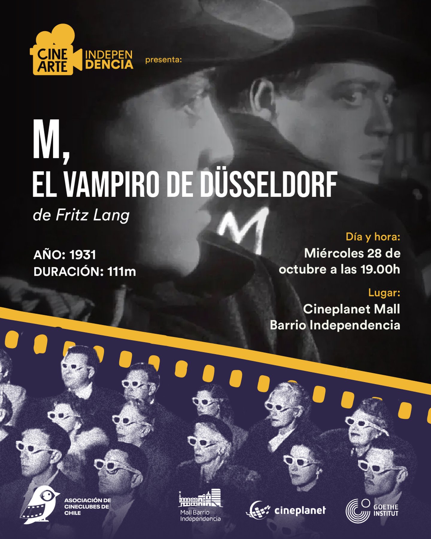 M, el vampiro de Düsseldorf - Cine Arte Independencia
