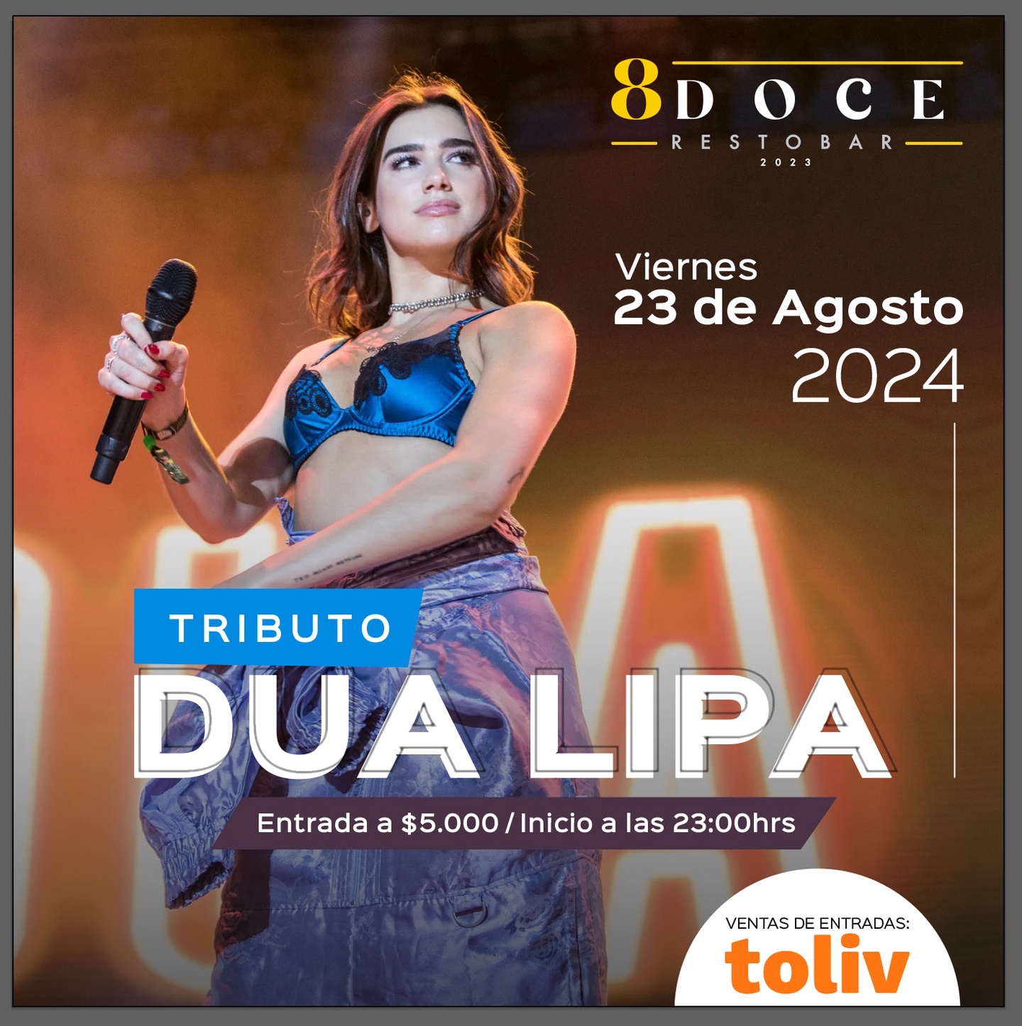 Tributo a Dua Lipa - 8Doce Restobar