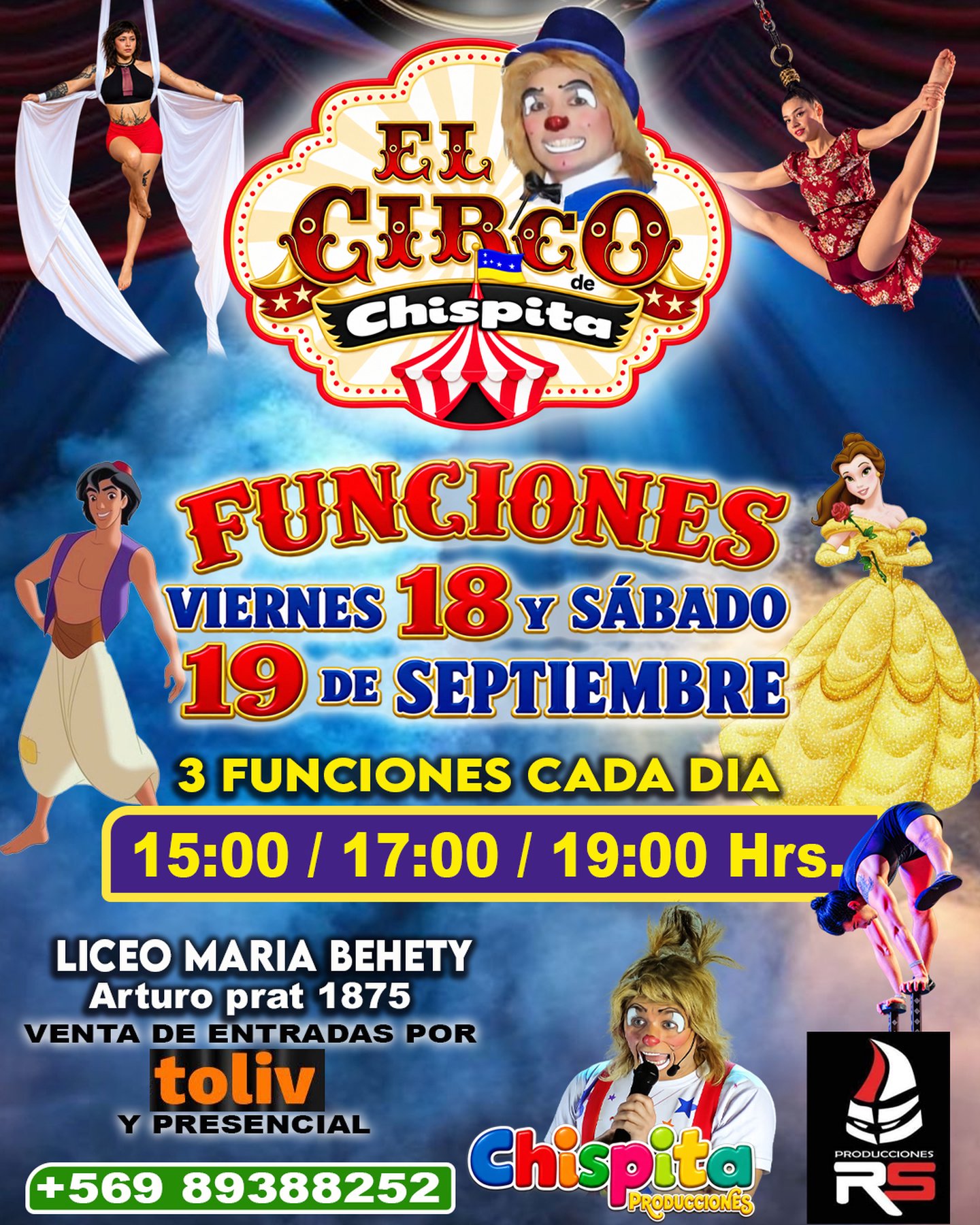 Circo de Chispita: Fantasía Disney 18 de septiembre / 2DA FUNCIÓN